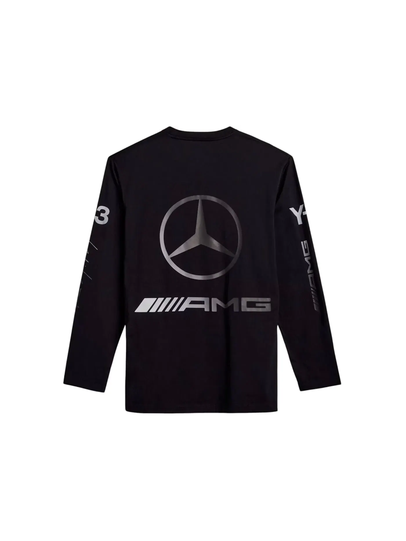 Мужская футболка с длинным рукавом Adidas x Y-3 Mercedes Amg Petronas Formula 1 Team Chaos Logo Longsleeve, черный