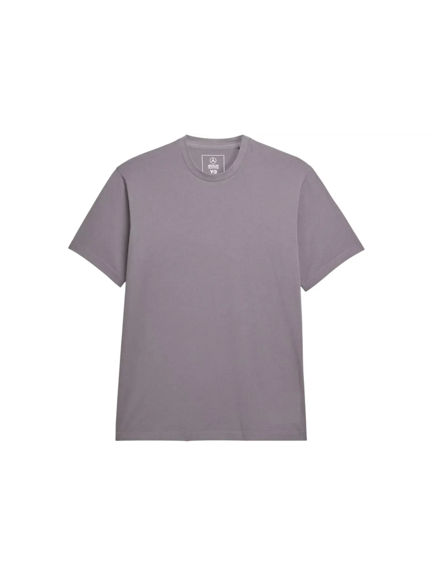 Мужская футболка с коротким рукавом Adidas x Y-3 Mercedes Amg Petronas Formula 1 Logo Stack Tee — изображение 1 из 2, серый