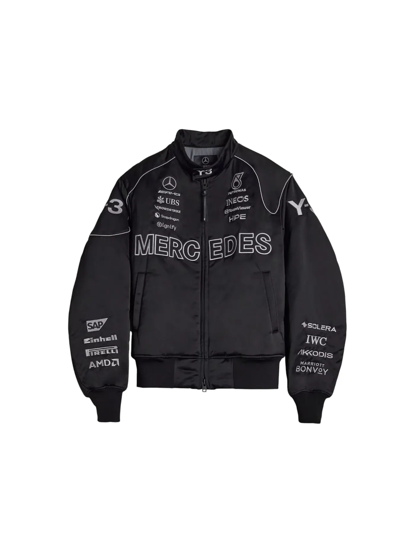 Мужская куртка Y-3 Mercedes AMG Petronas Formula 1 Team Adidas — изображение 1 из 2, черный