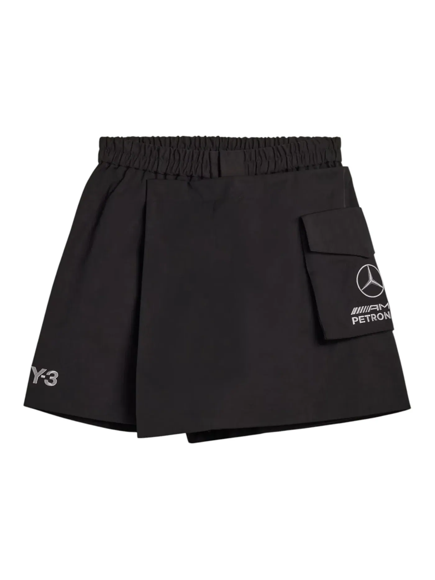 Женская юбка-шорты Y-3 Mercedes Amg Petronas Formula 1 Team Short Skort от Adidas — изображение 1 из 2, черный