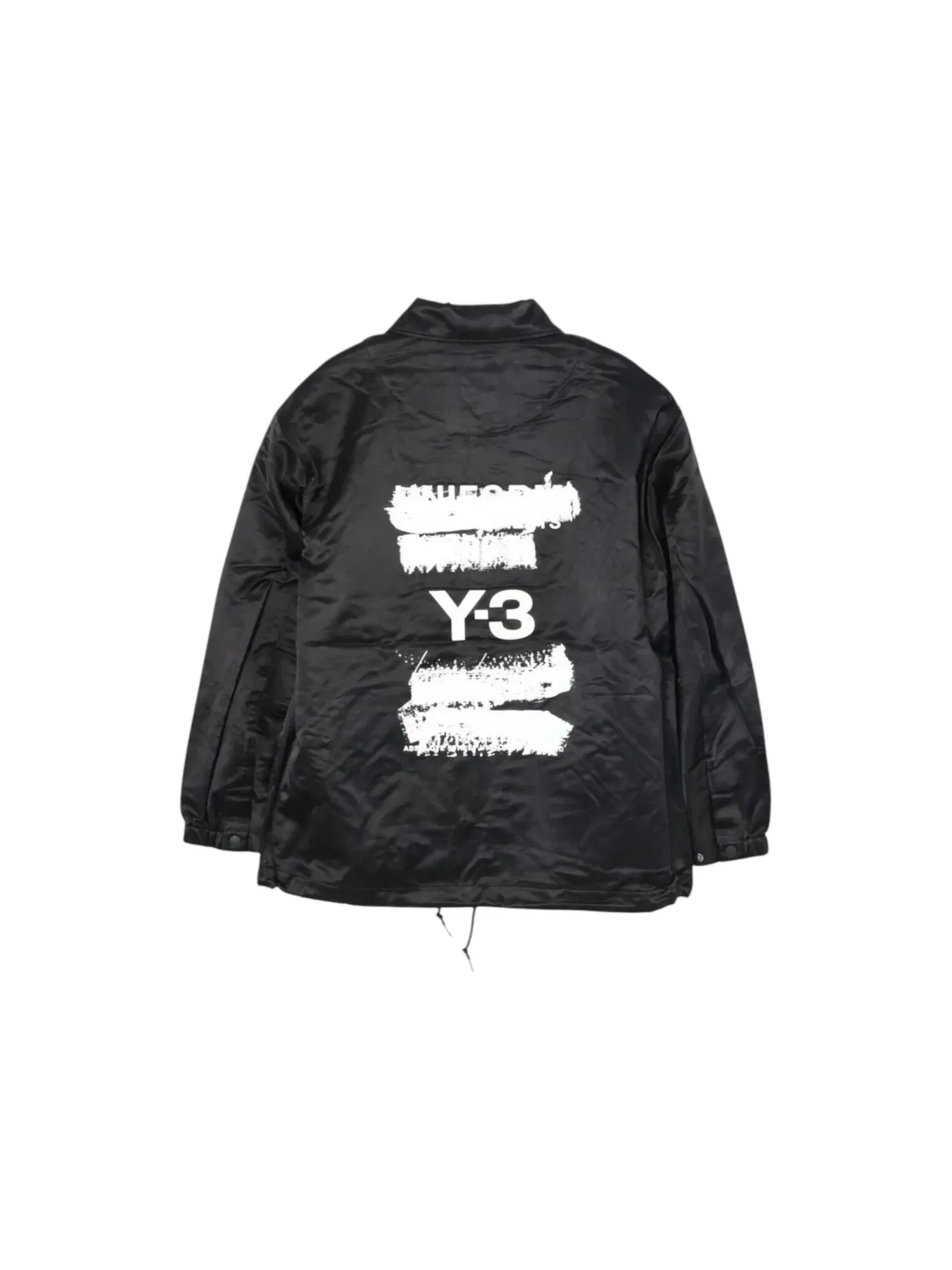 Мужская куртка из смесовой ткани с графическим принтом Adidas x Y-3 Nylon Cotton Blend Graphic Coach Jacket, черный