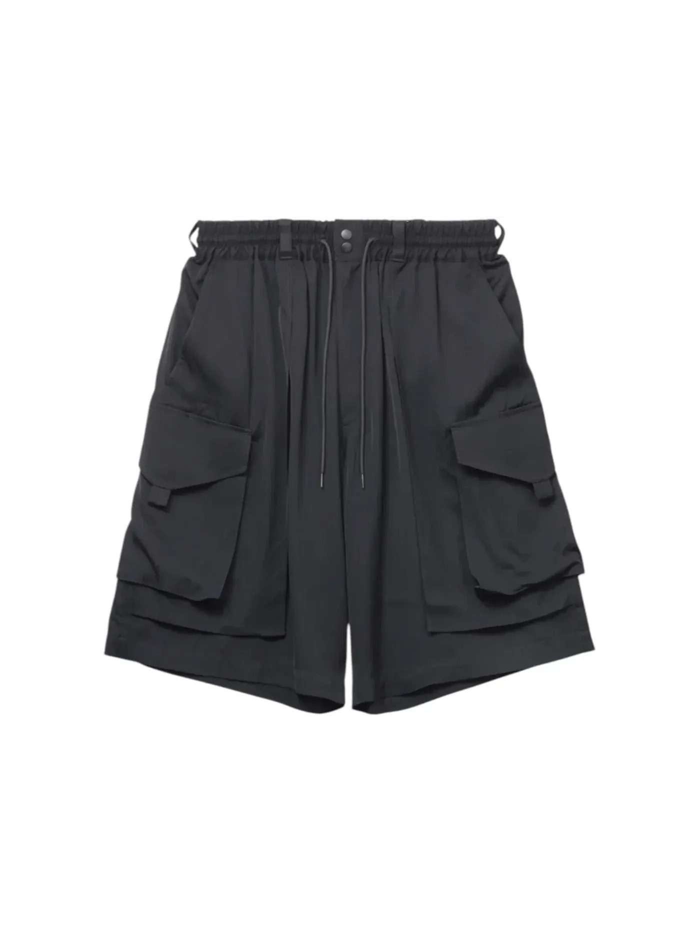 Мужские шорты из вискозного твила Y-3 Rayon Twill Shorts Adidas — изображение 1 из 1, черный