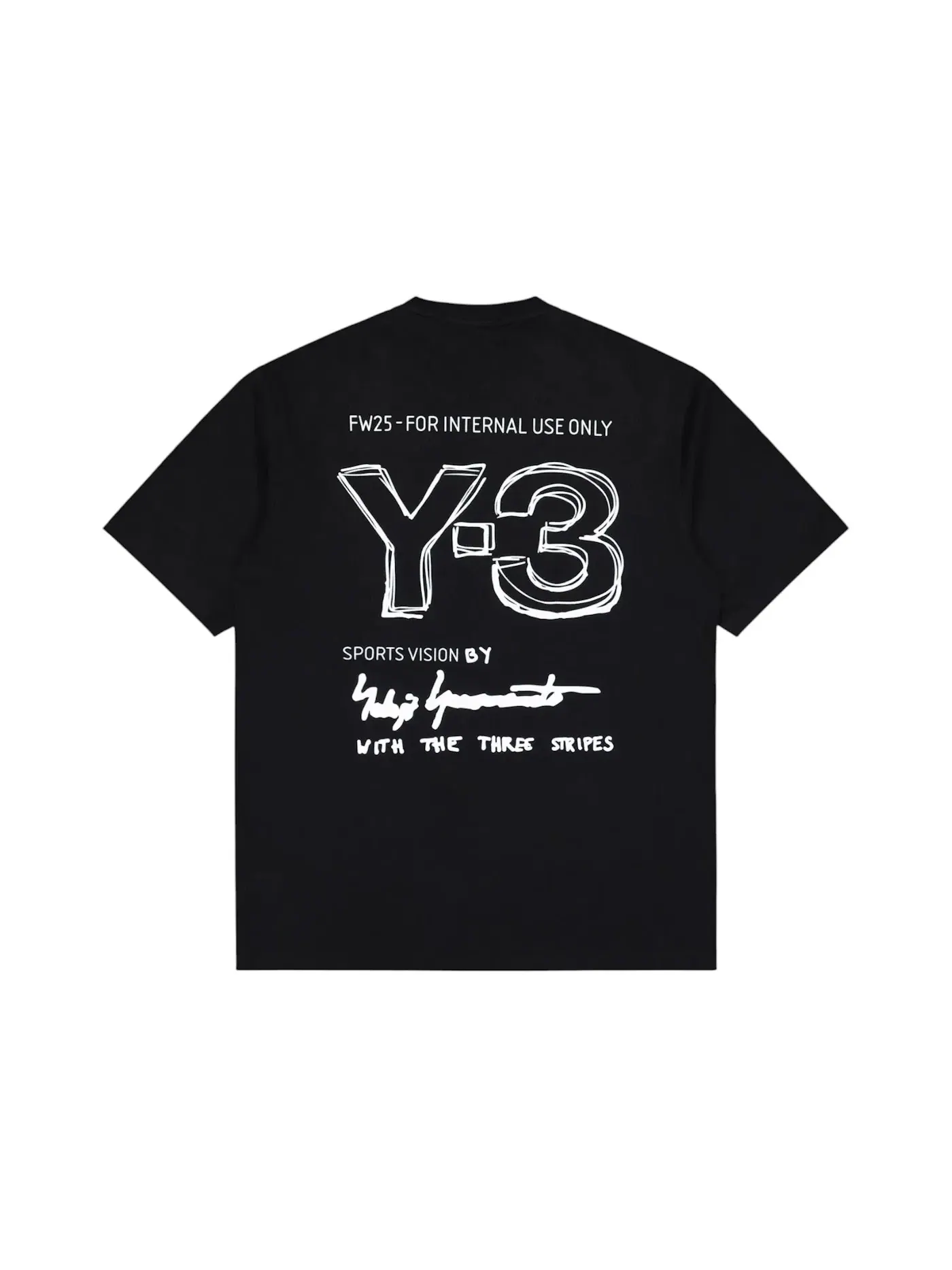 Мужская футболка с длинным рукавом Adidas x Y3 Merch S/S T-shirt — изображение 1 из 1, черный