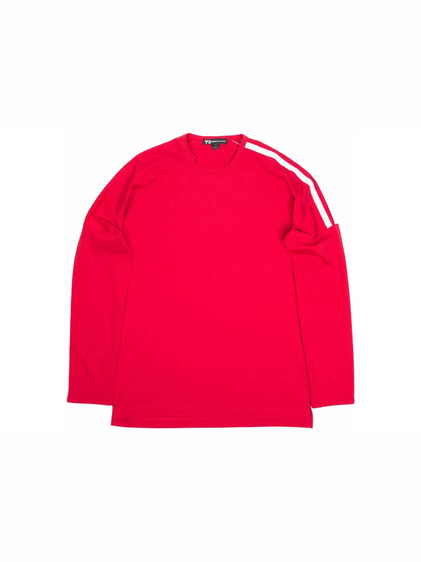 Мужская футболка с длинным рукавом Adidas Y-3 3 Stripes Long Sleeve Tee — изображение 1 из 1, белый