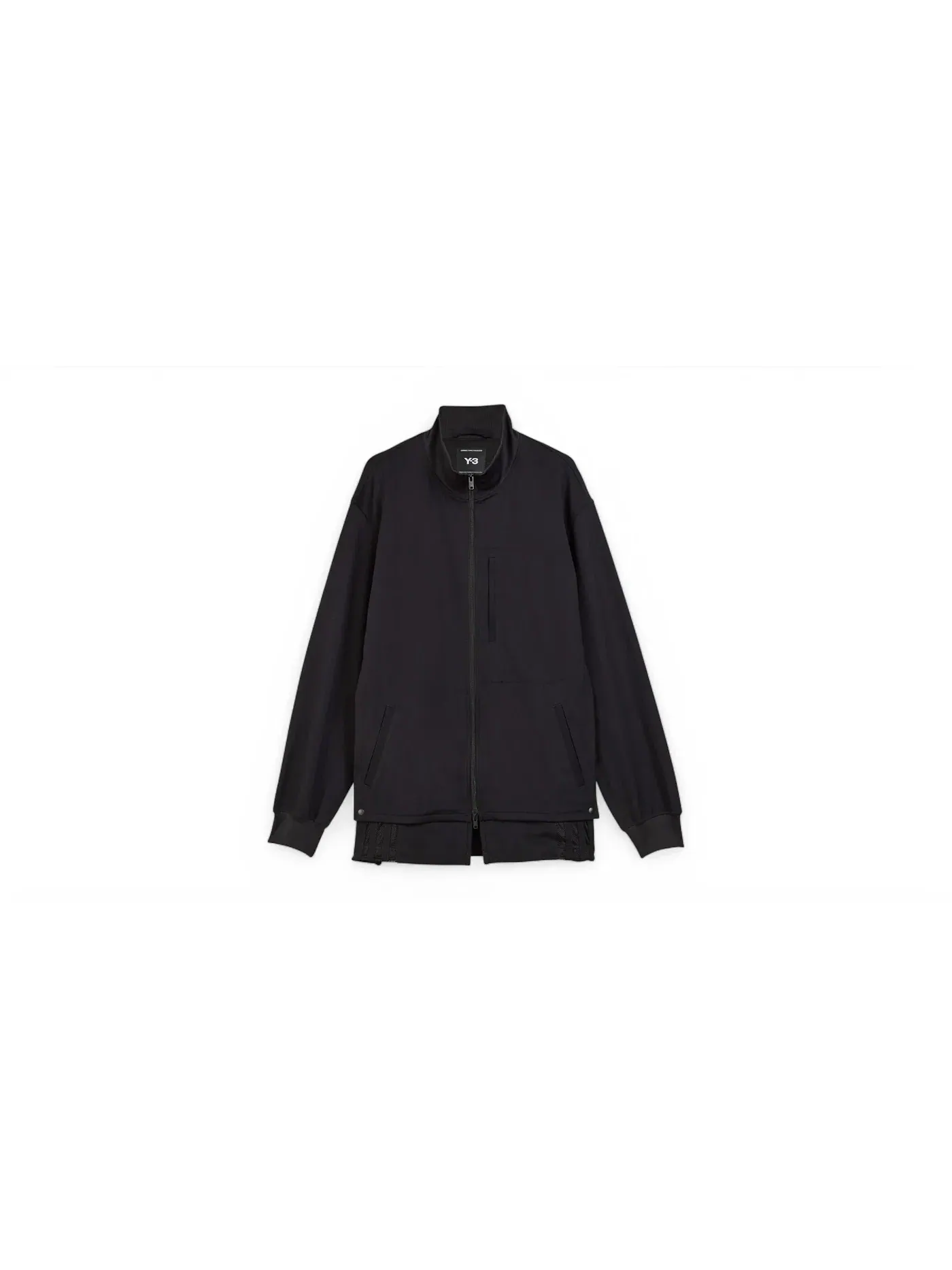 Мужская куртка-тренч с длинным рукавом Adidas Y-3 3-Stripes Relaxed Track Top — изображение 1 из 1, черный