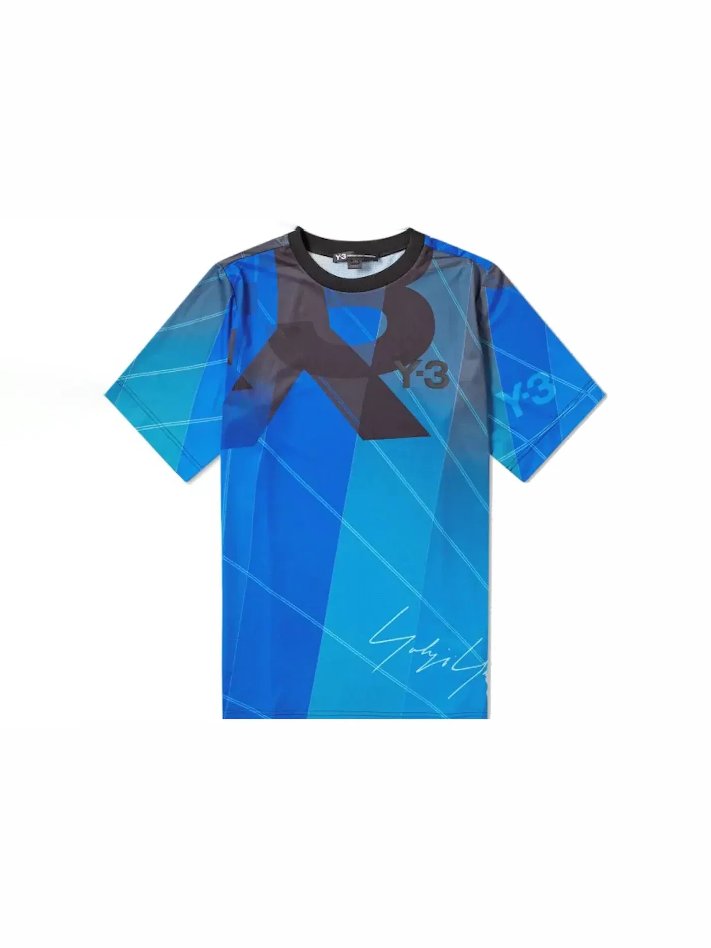 Мужская футболка с принтом Y-3 AOP Football Shirt Adidas — изображение 1 из 1, зеленый/зеленый