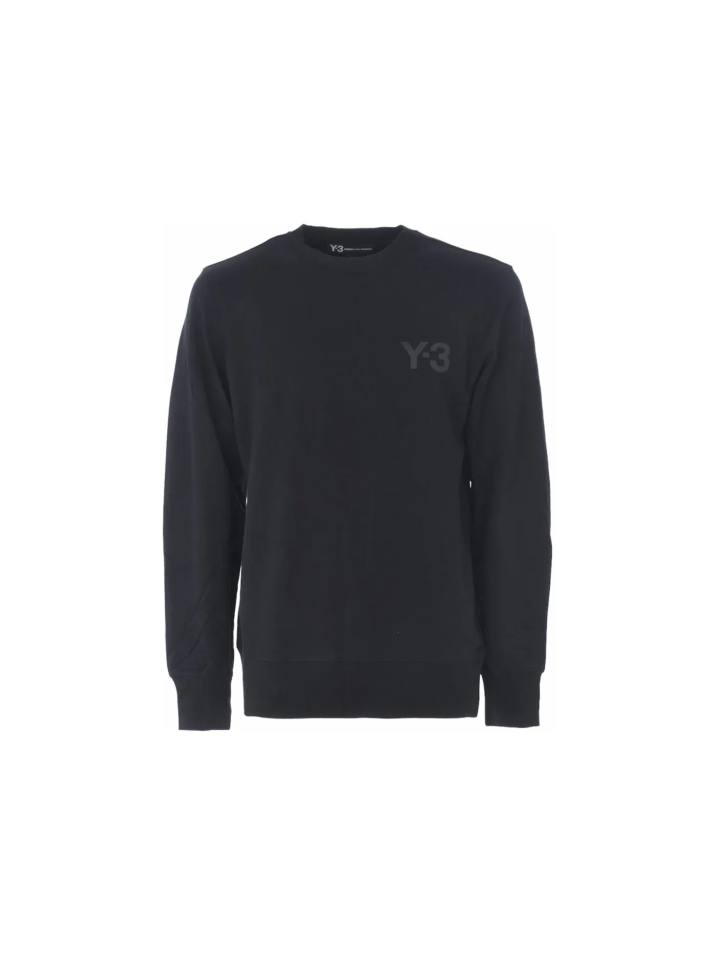 Мужской свитер с принтом Y-3 Classic Logo Front Crew Adidas — изображение 1 из 1, черный