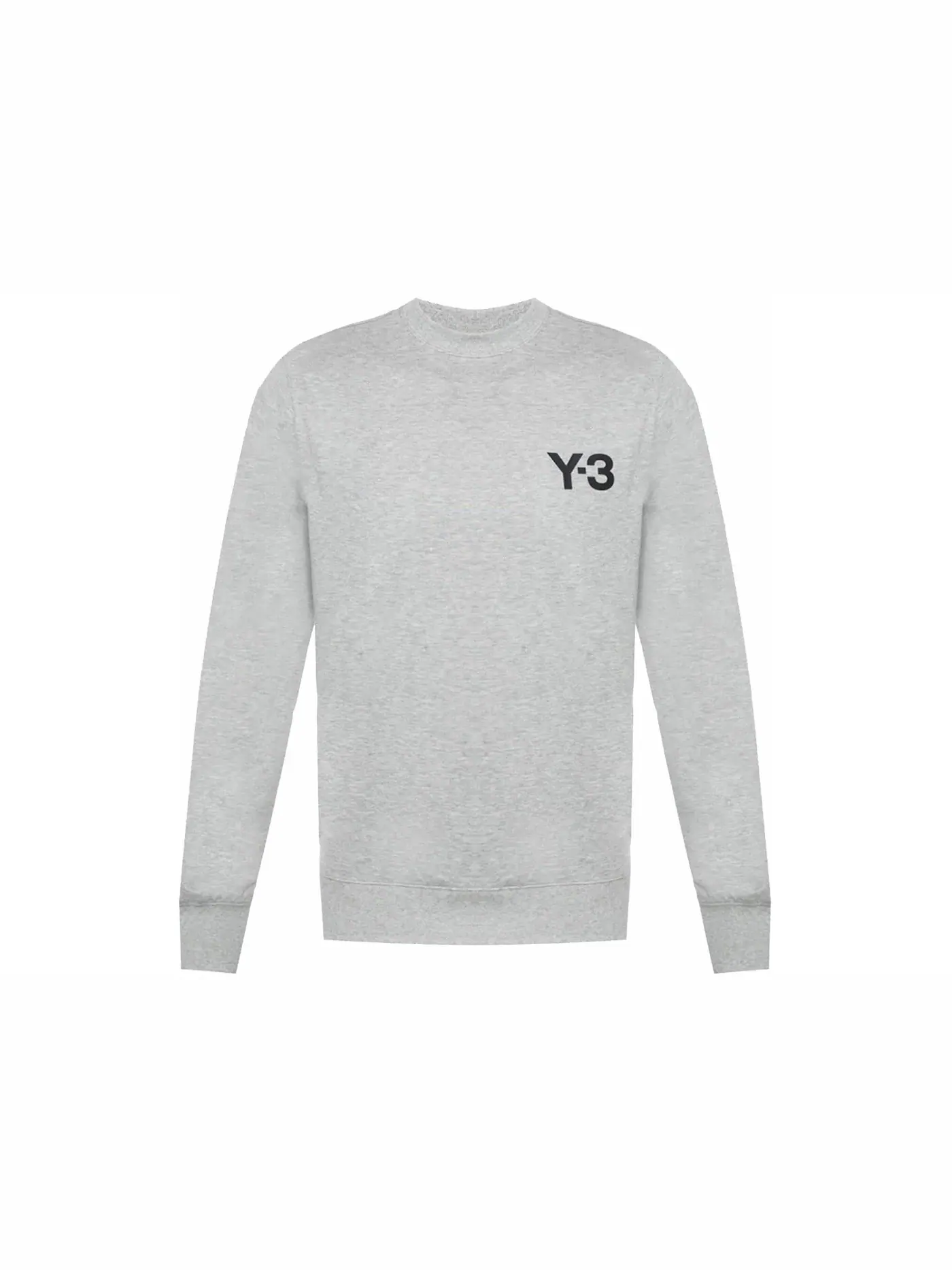 Мужской свитер с принтом Y-3 Classic Logo Front Crew Heather Grey Adidas — изображение 1 из 1, серый