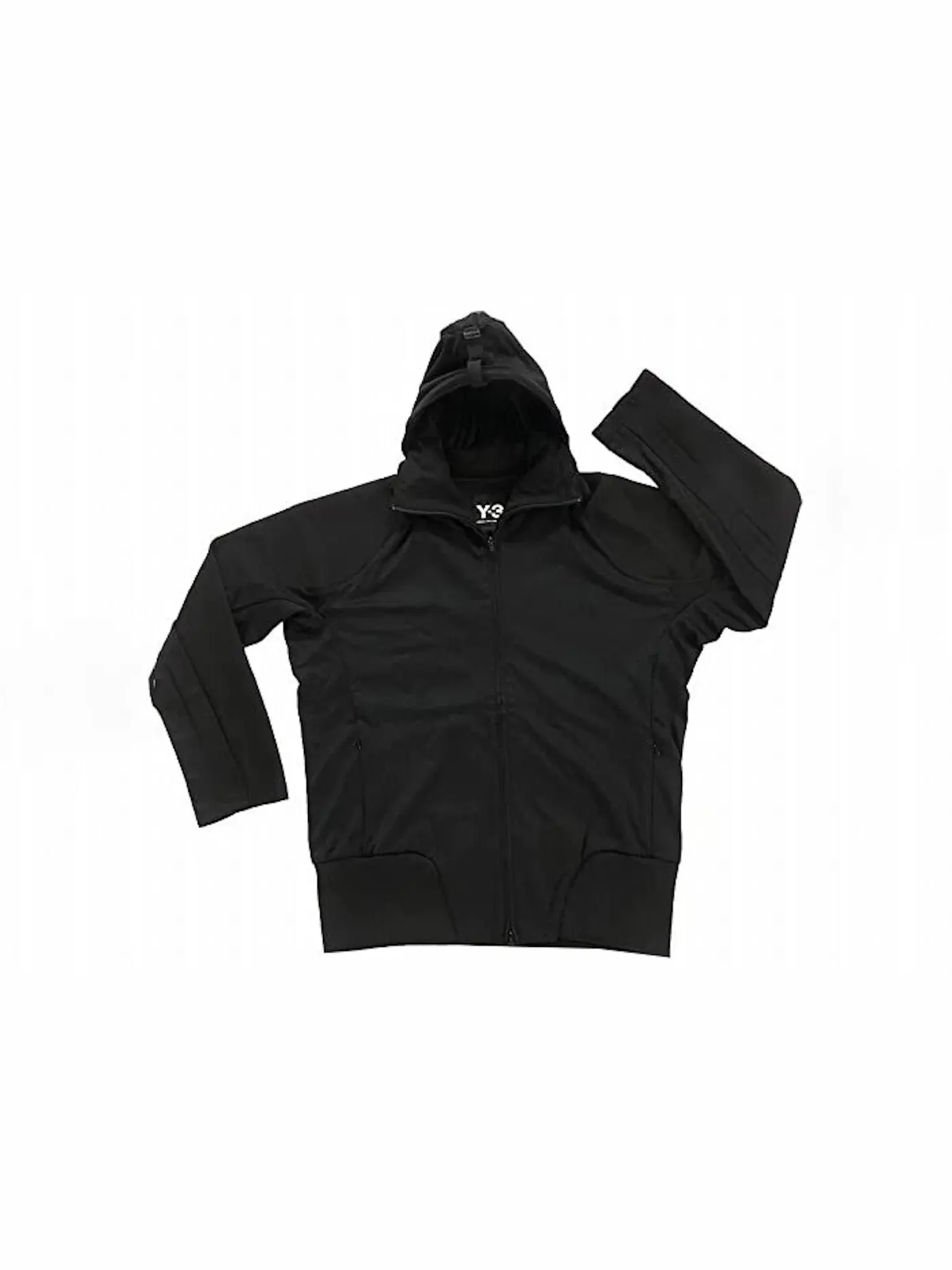 Мужская худи с молнией Y-3 Core Track Zip Hoodie Adidas — изображение 2 из 2, черный