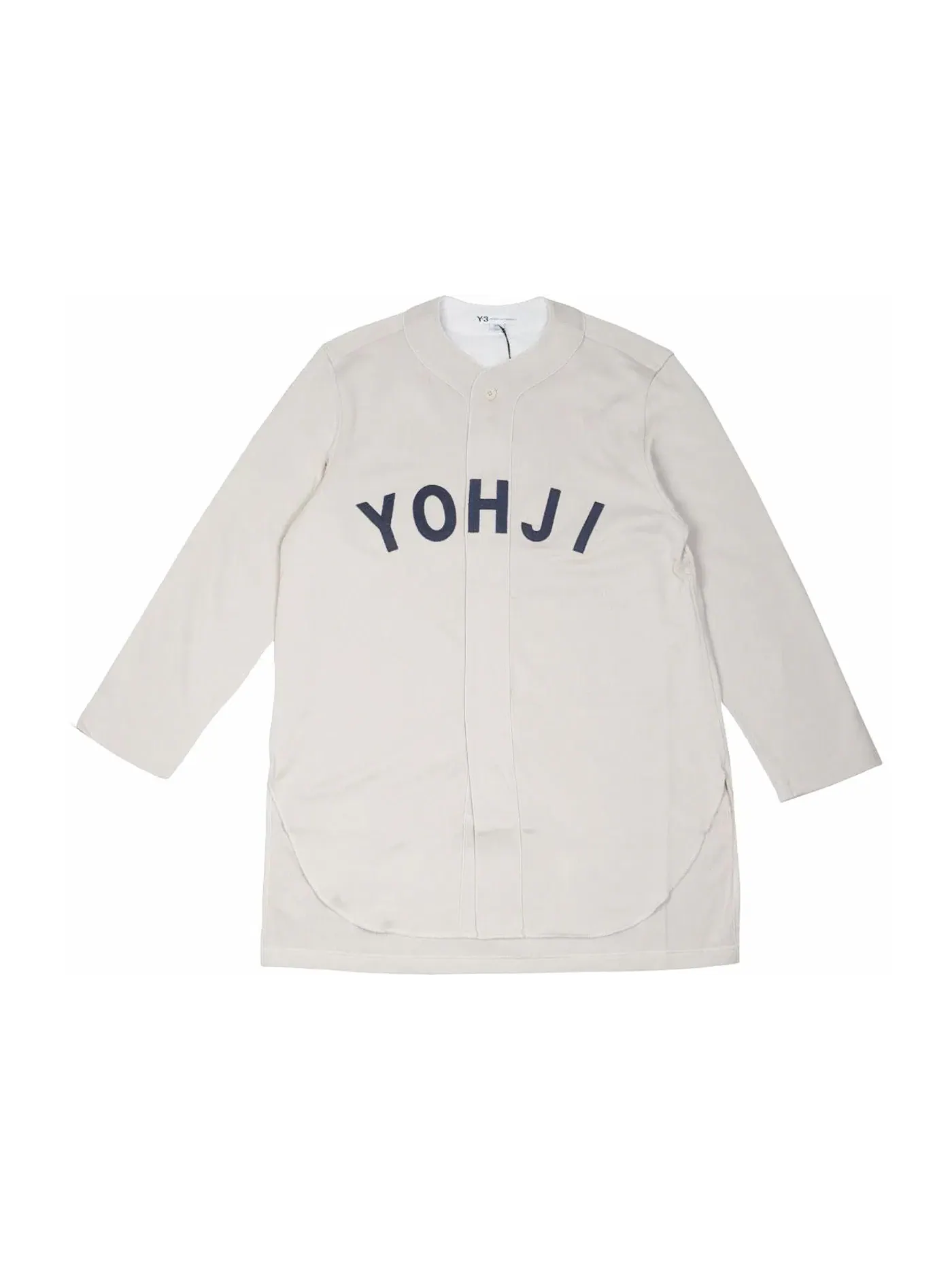 Мужская рубашка с принтом Y-3 FT Yohji Letters Adidas — изображение 1 из 1, бежевый