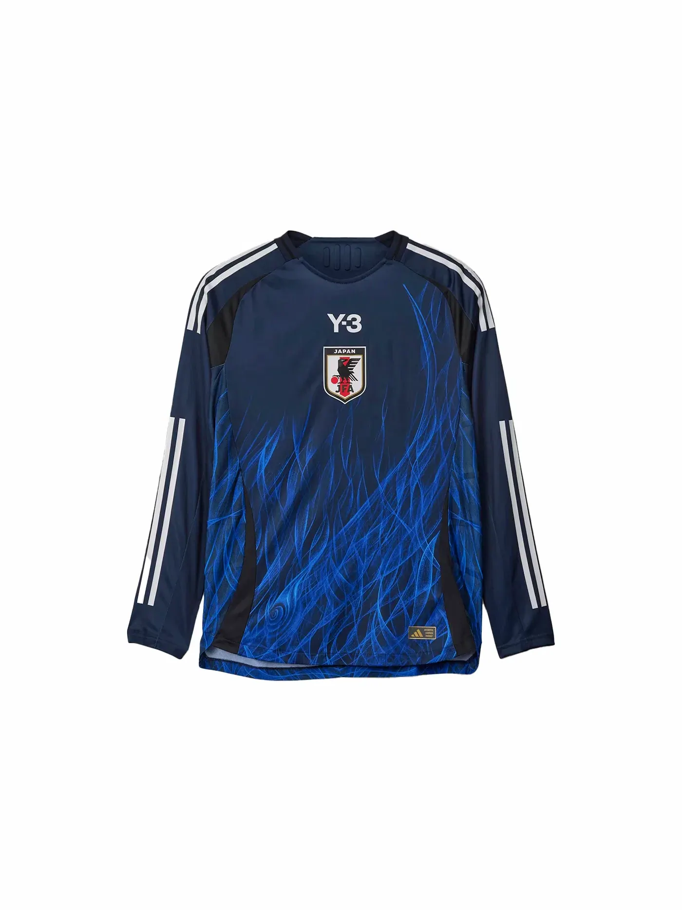 Мужская футбольная футболка с длинным рукавом с принтом Y-3 Japan 2024 Home Authentic Adidas, Legend Ink — изображение 1 из 2