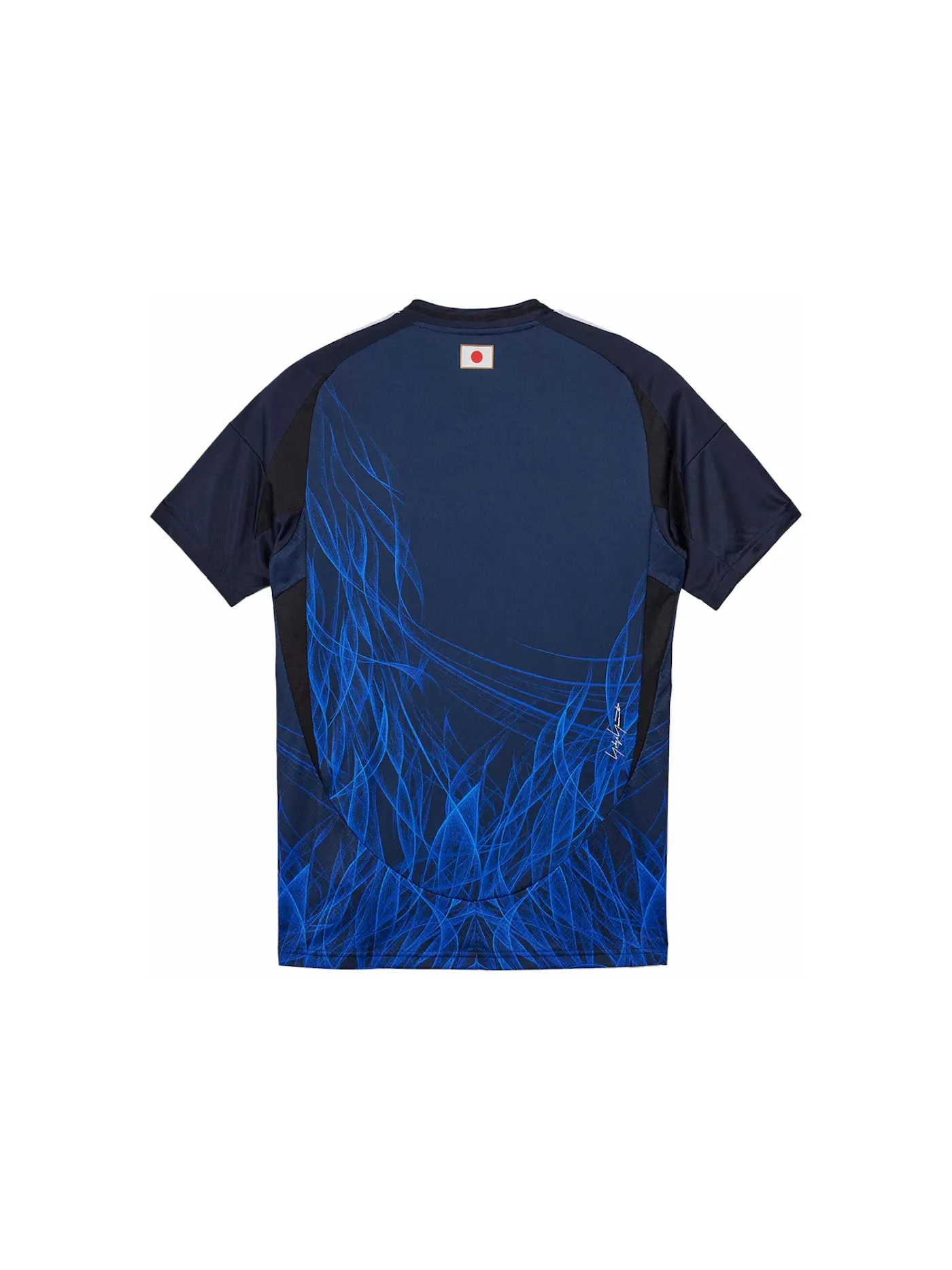 Мужская футболка с принтом Y-3 Japan Home Jersey Adidas — изображение 2 из 2, синий