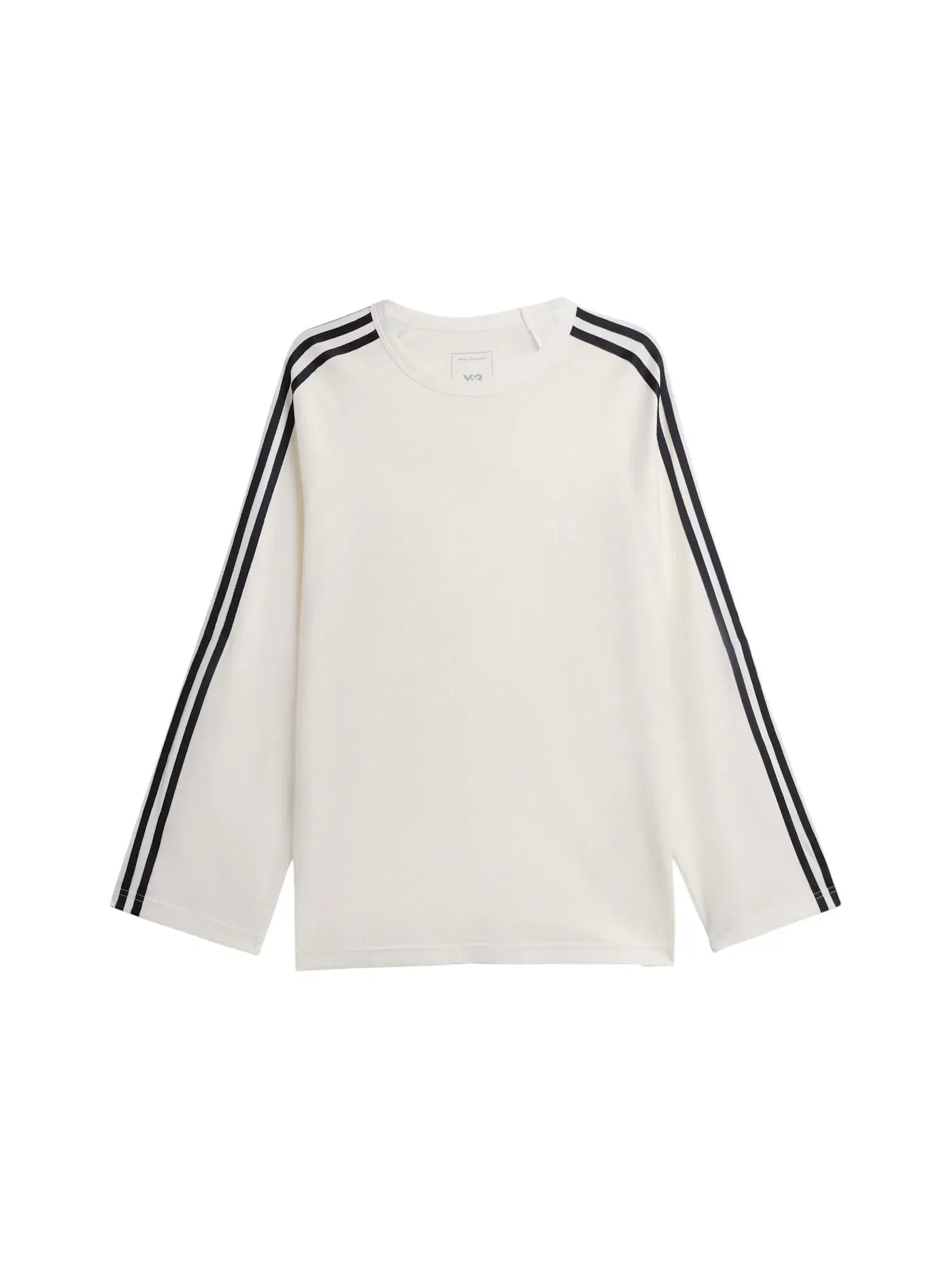 Мужская футболка с длинным рукавом Y-3 3 Stripe Top Adidas — изображение 1 из 1, белый