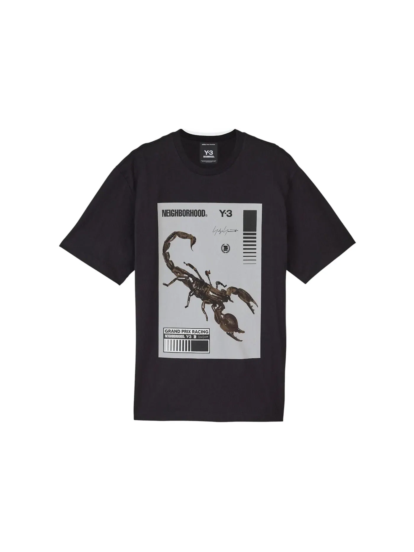 Мужская футболка с принтом Adidas Y-3 NBHD Graphic T-Shirt — изображение 1 из 1, черный