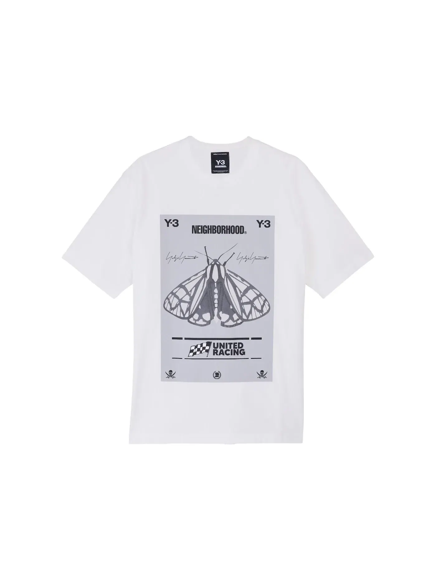 Мужская футболка с принтом Y-3 NBHD Graphic Tee Adidas — изображение 1 из 1, белый