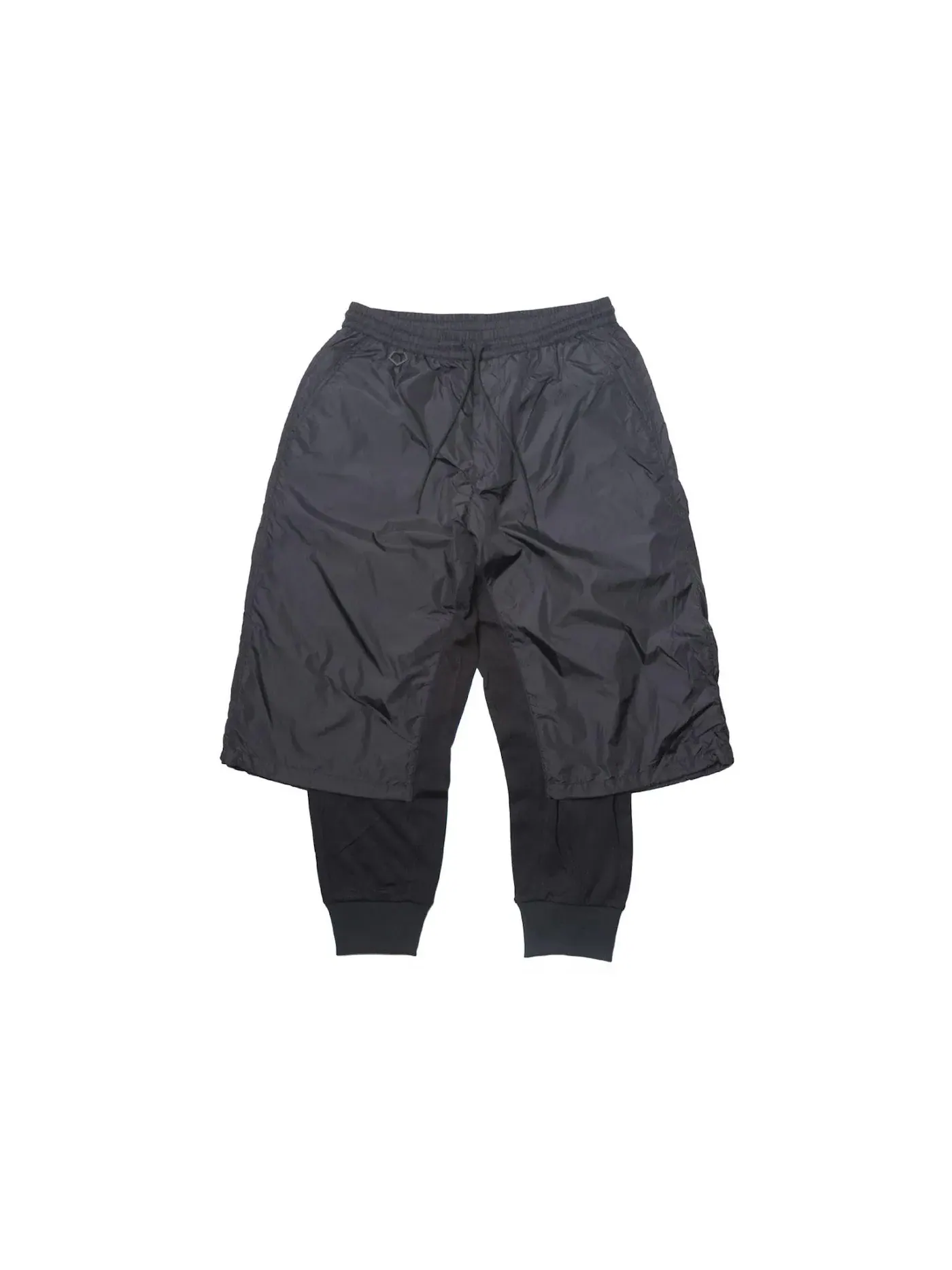 Мужские спортивные штаны из нейлона с миксовой отделкой Pants Adidas — изображение 1 из 1, черный