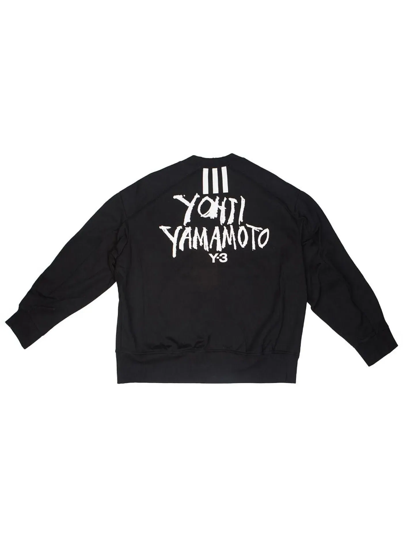 Мужской свитер с принтом Y-3 Signature Graphic Crew Adidas — изображение 1 из 2, черный