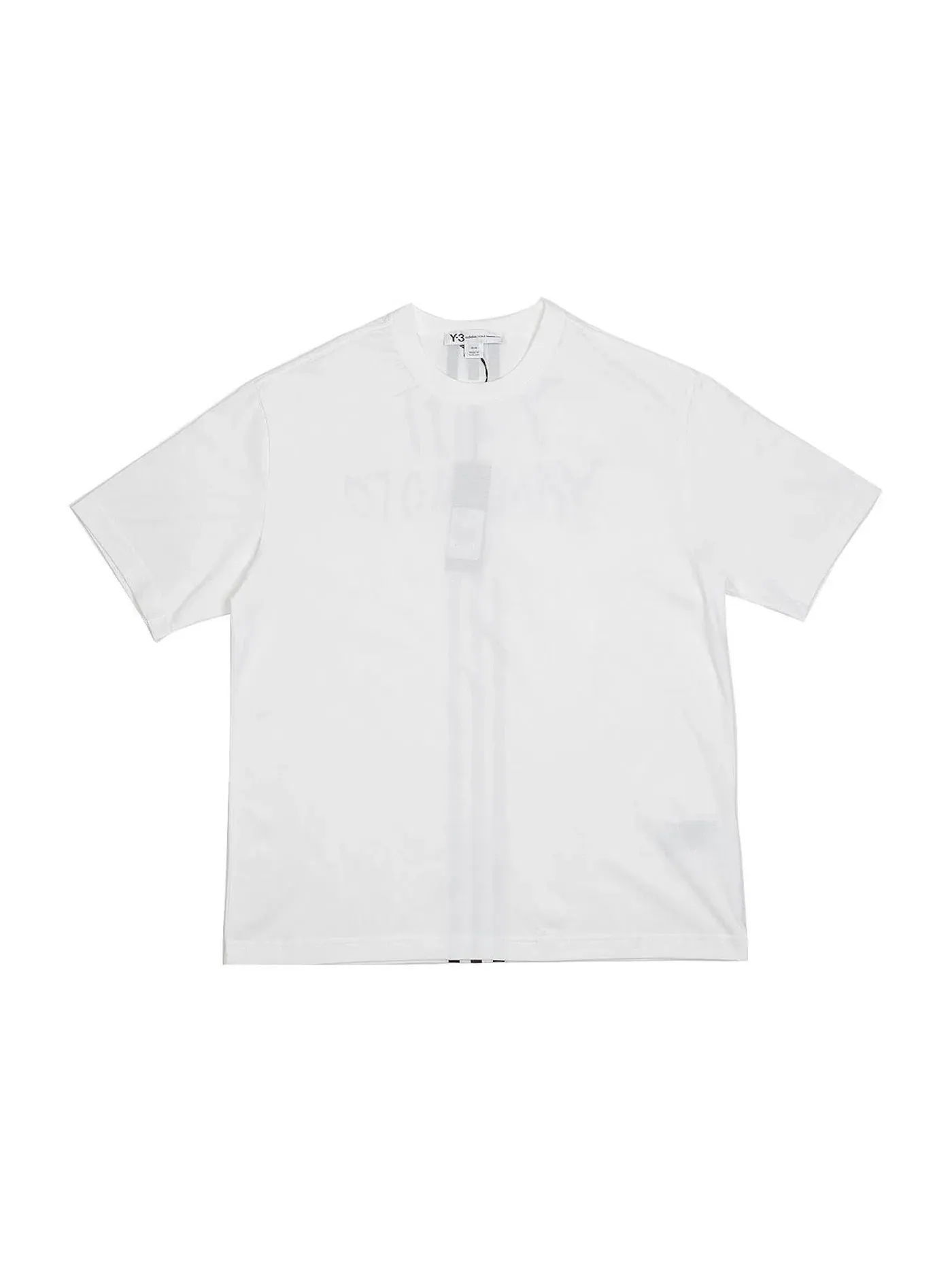 Мужская футболка с принтом Y-3 Signature Graphic Short Sleeve Tee Adidas — изображение 2 из 2, белый