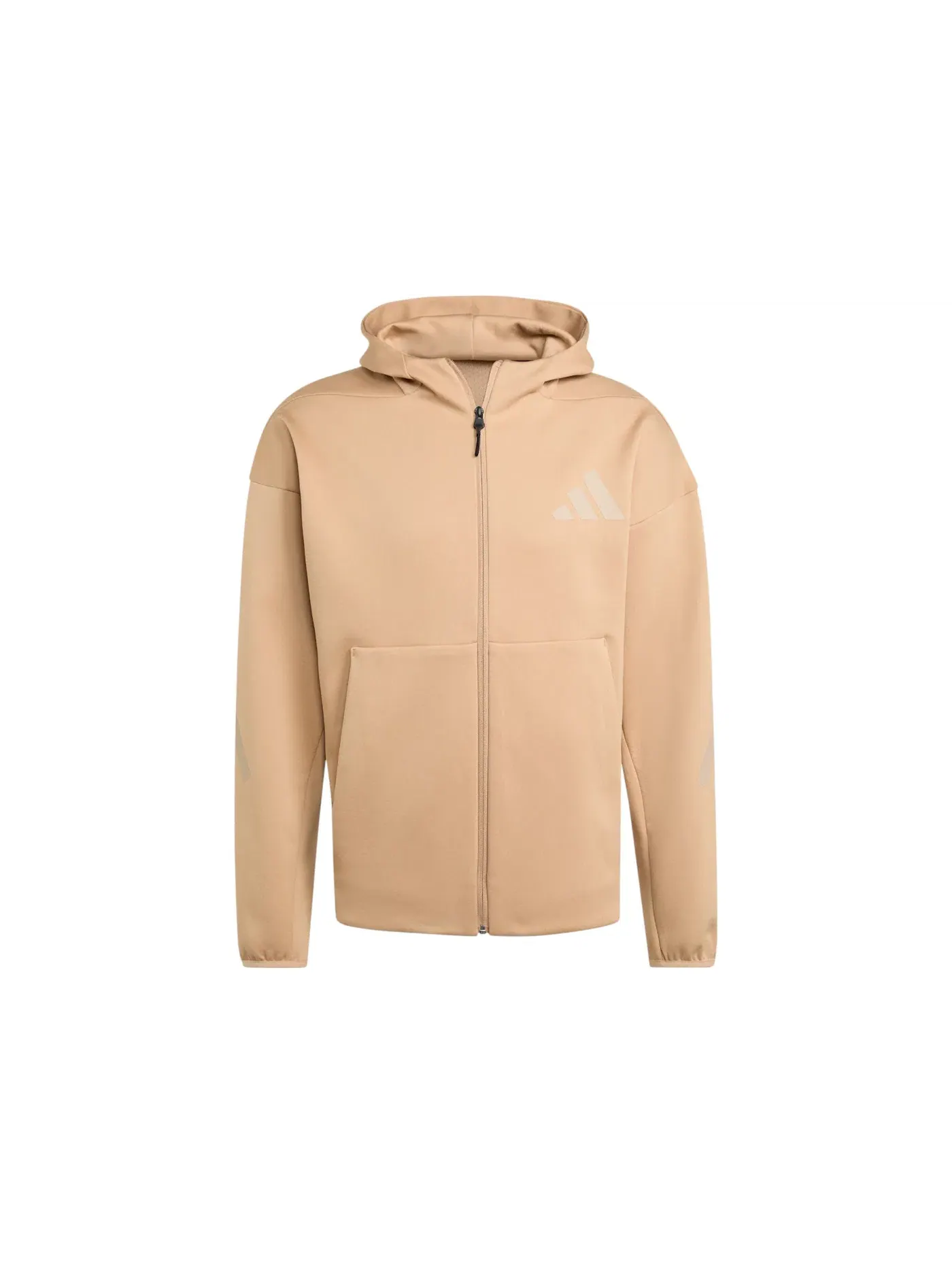 Мужская куртка с капюшоном, на молнии, модель Jacket Adidas — изображение 1 из 1, коричневый