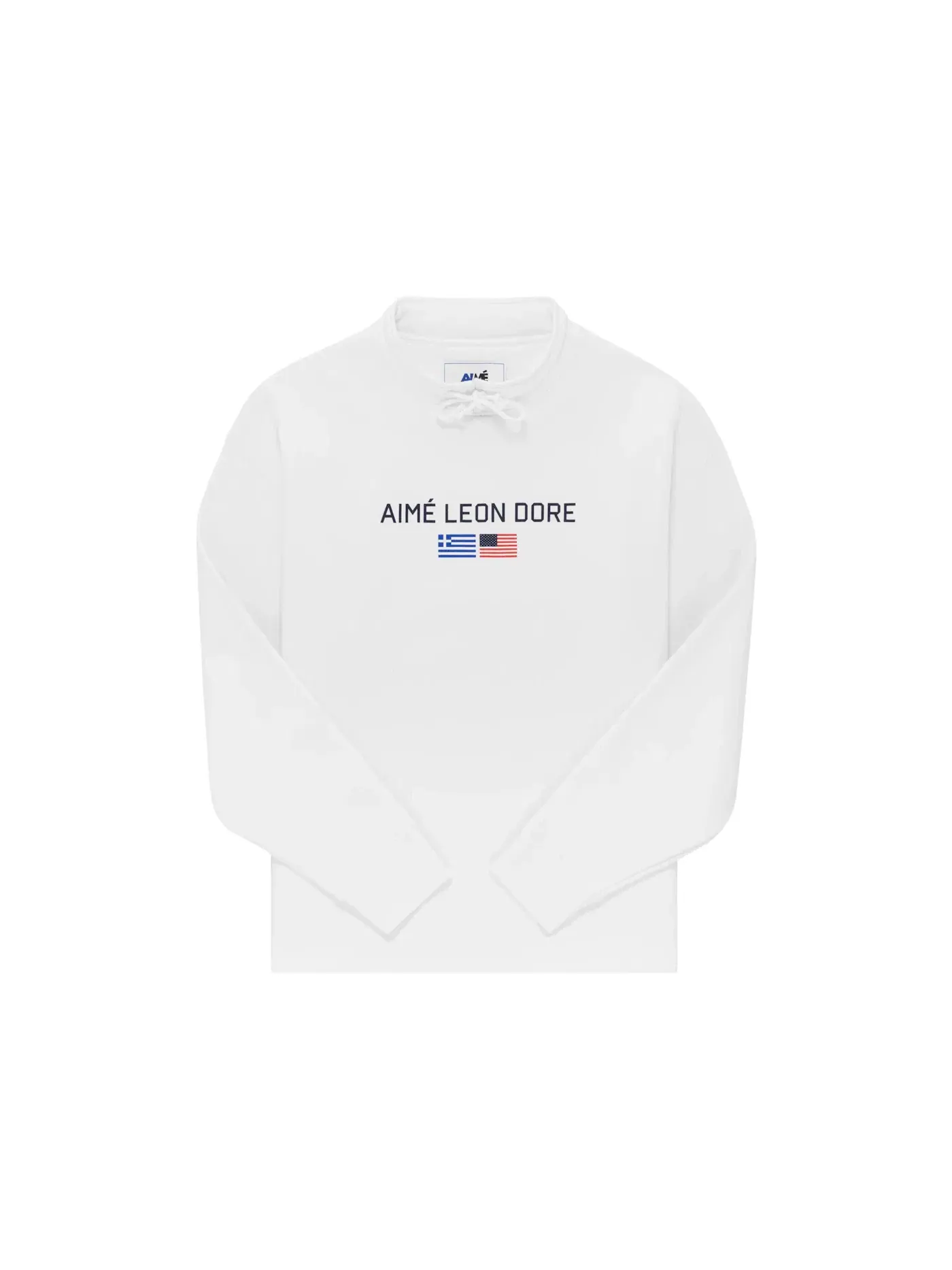Мужской свитшот с длинным рукавом Popover Aime Leon Dore — изображение 1 из 2, белый