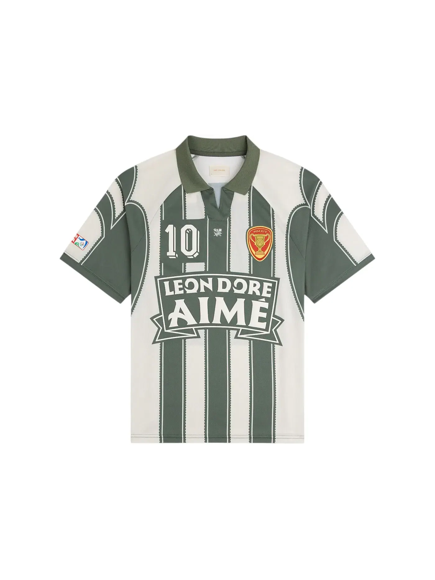 Мужская футбольная джерси Aime Cup Jersey Aime Leon Dore — изображение 1 из 2, оливковый