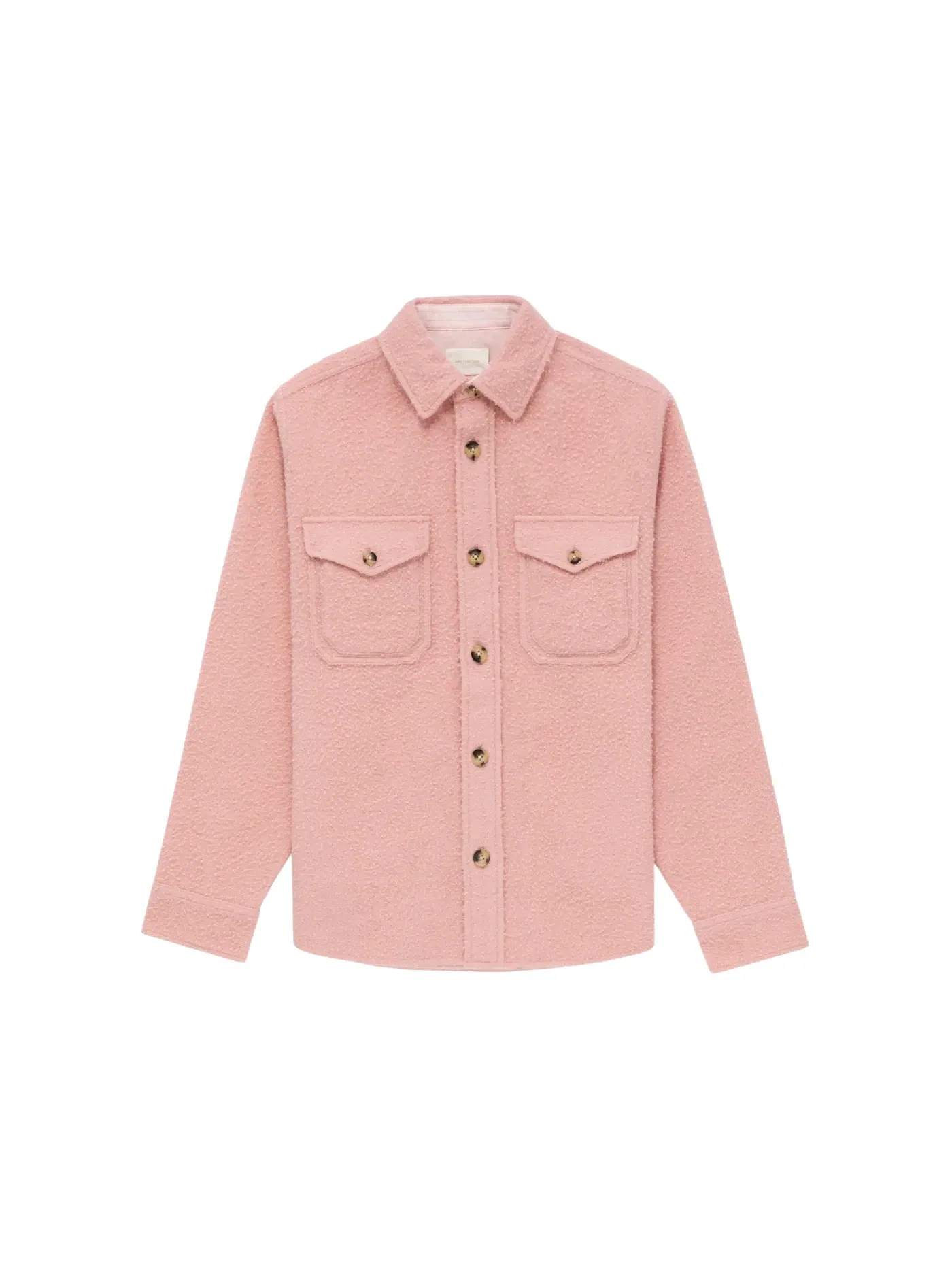 Мужская куртка-рубашка из кашемира Overshirt Aime Leon Dore — изображение 1 из 2, розовый