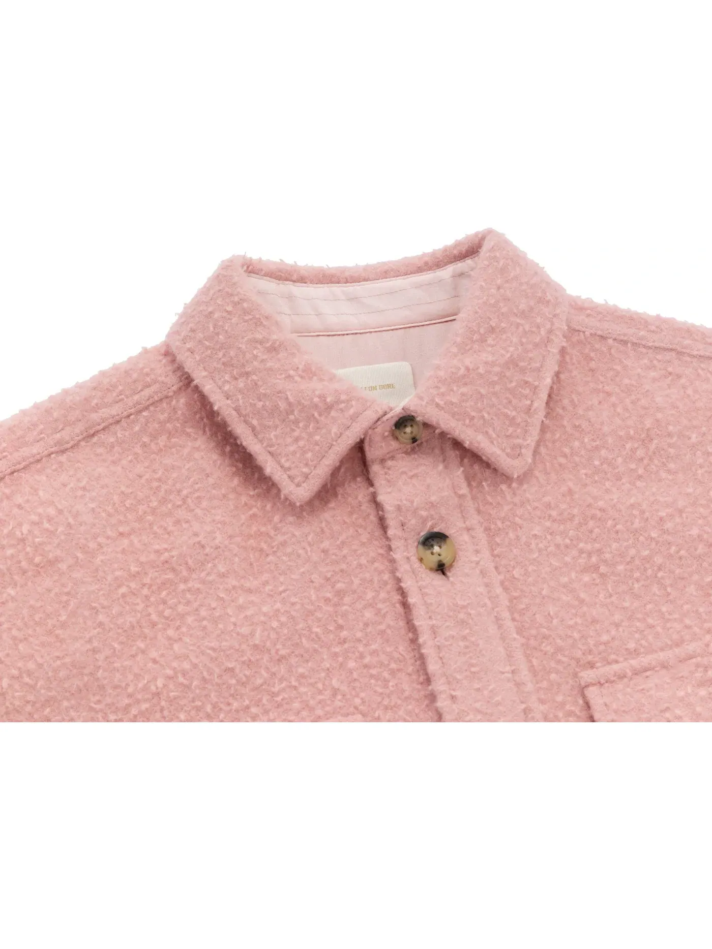 Мужская куртка-рубашка из кашемира Overshirt Aime Leon Dore — изображение 2 из 2, розовый