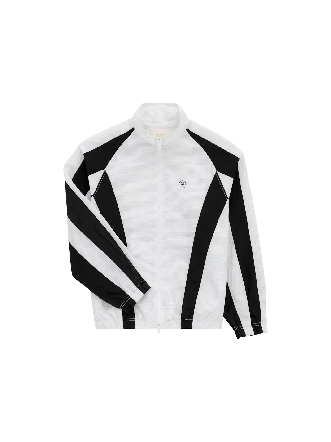 Мужская куртка с принтом Crest Track Jacket Aime Leon Dore — изображение 1 из 2, белый/черный