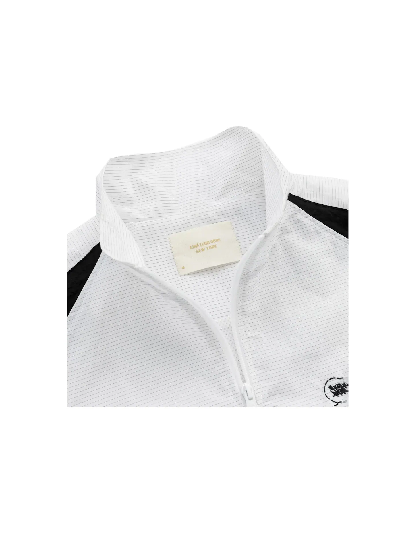 Мужская куртка с принтом Crest Track Jacket Aime Leon Dore — изображение 2 из 2, белый/черный