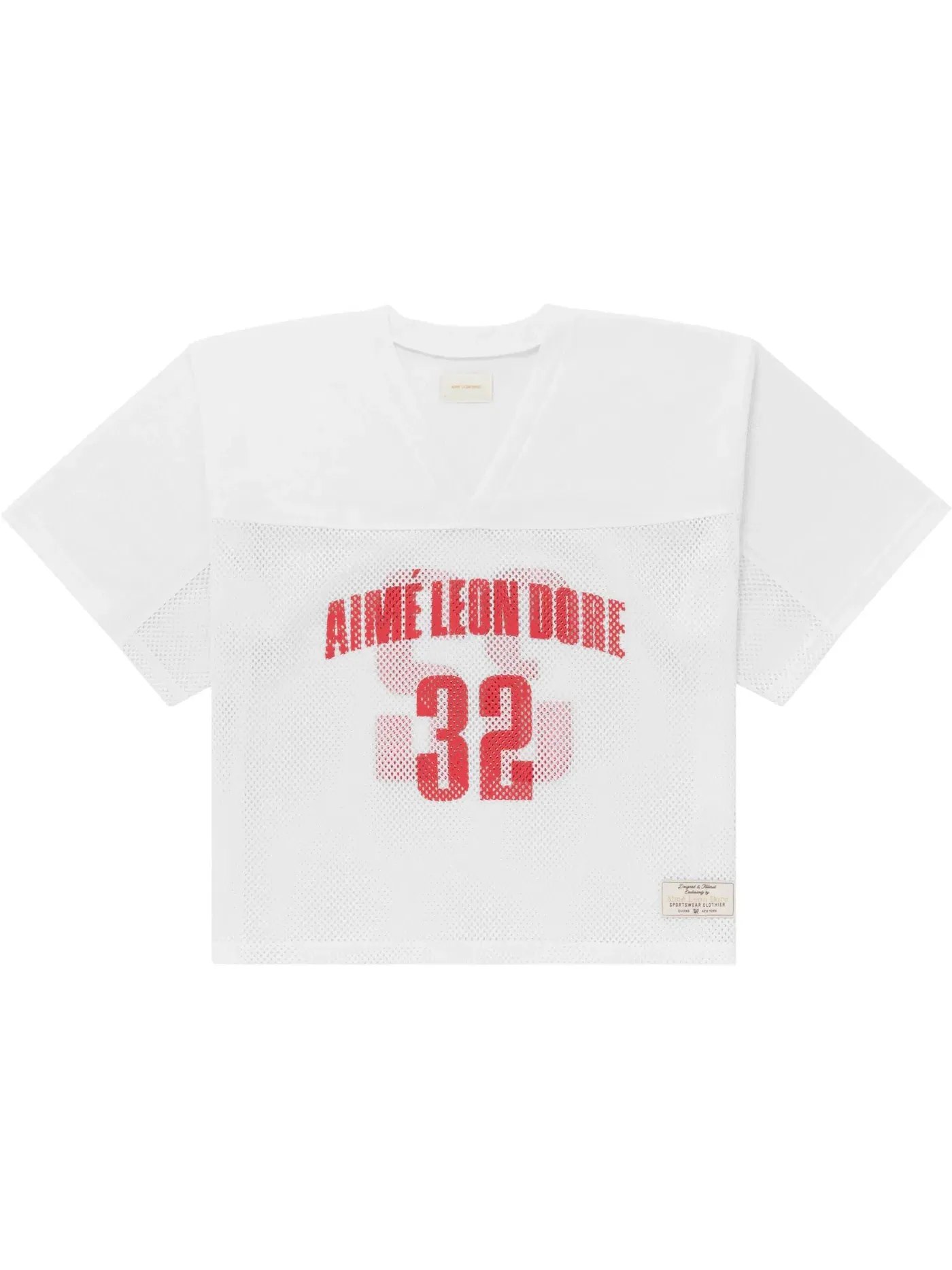 Мужская джерси с коротким рукавом Jersey Aime Leon Dore — изображение 1 из 2, белый/красный