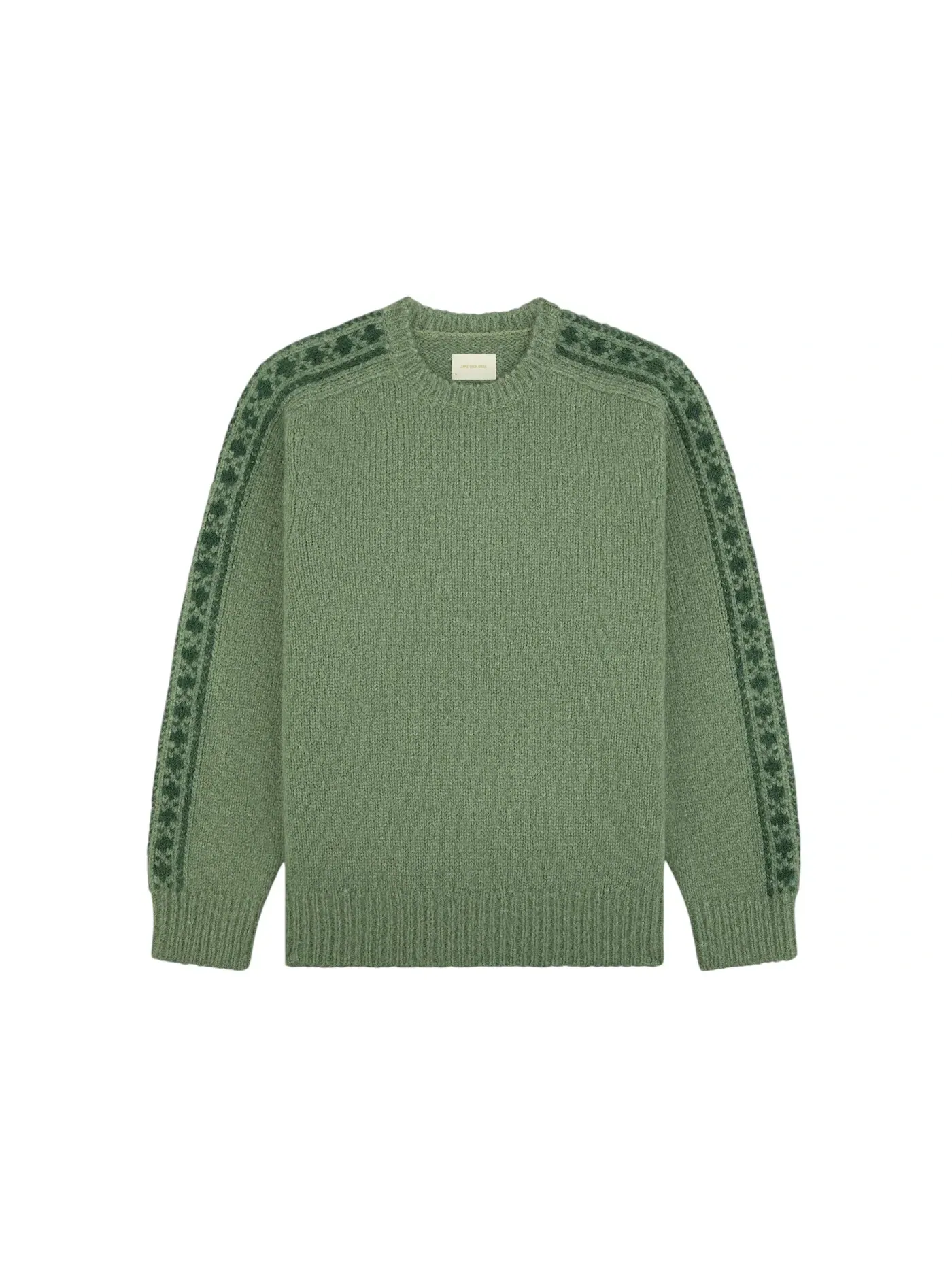 Мужской свитер с жаккардовым принтом Sweater Aime Leon Dore — изображение 1 из 1, зеленый