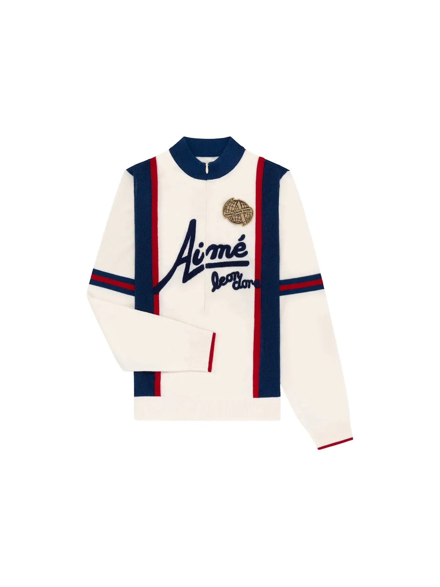 Мужская велосипедная джерси с длинным рукавом Aime Leon Dore Jersey — изображение 1 из 2, белый