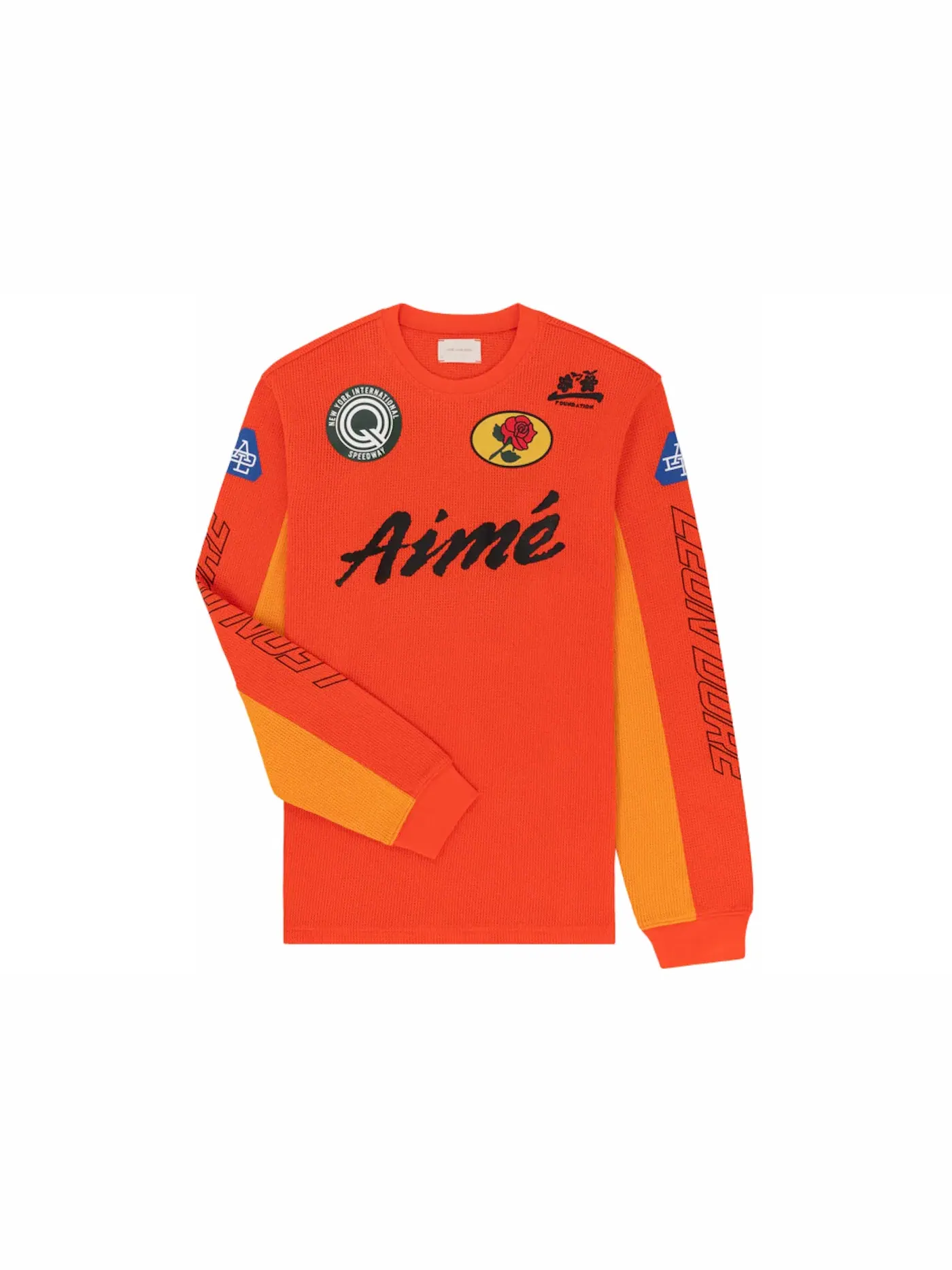 Мужская футболка с длинным рукавом Mesh Moto Aime Leon Dore — изображение 1 из 2, оранжевый