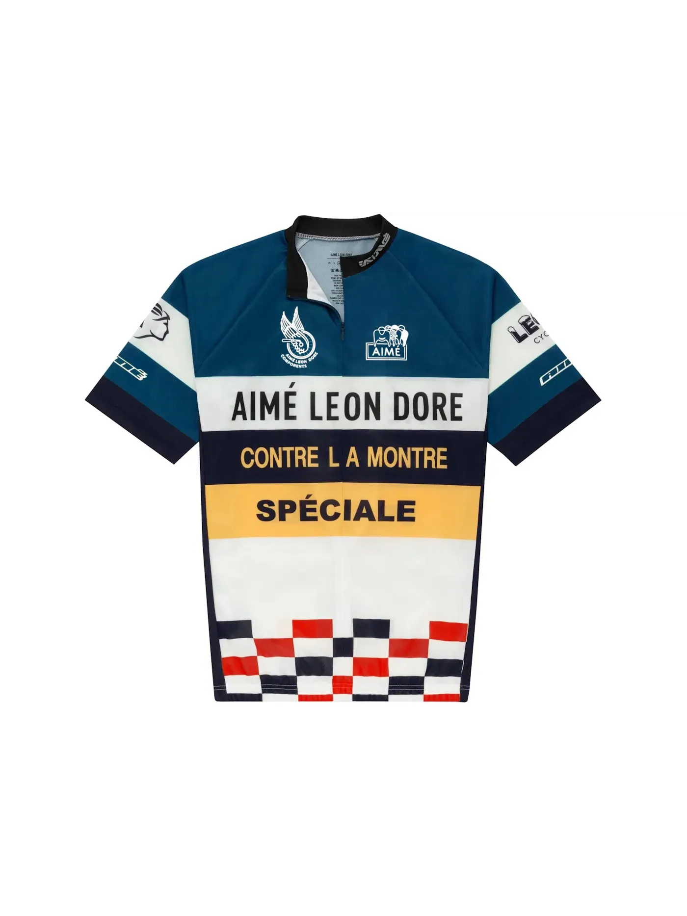 Мужская велосипедная джерси с принтом Poly Cycling Jersey Aime Leon Dore — изображение 1 из 2, мульти/синий