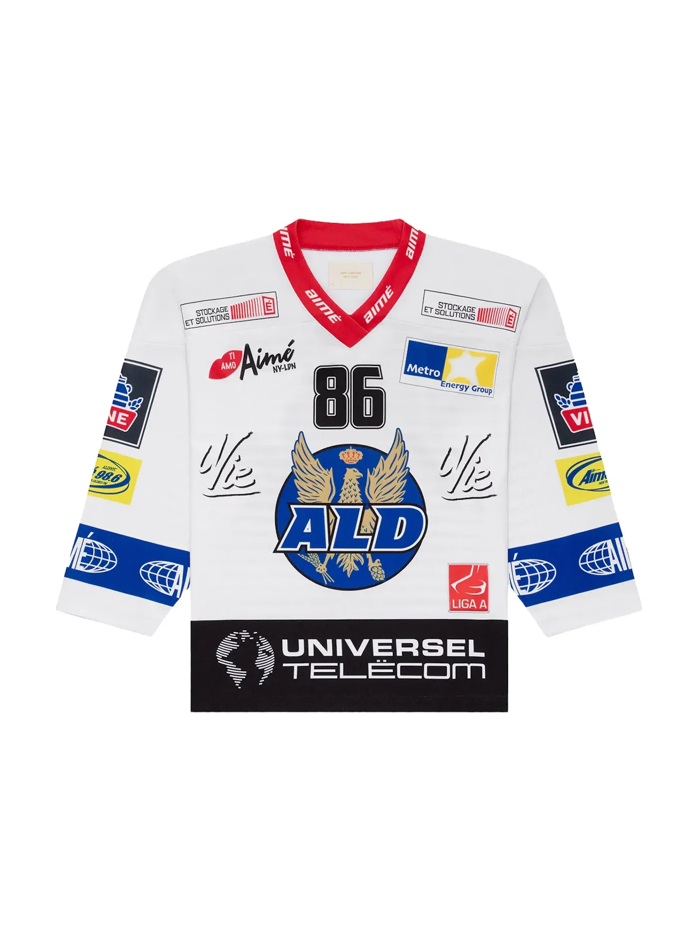 Мужская хоккейная джерси Team Jersey Aime Leon Dore — изображение 1 из 2, белый