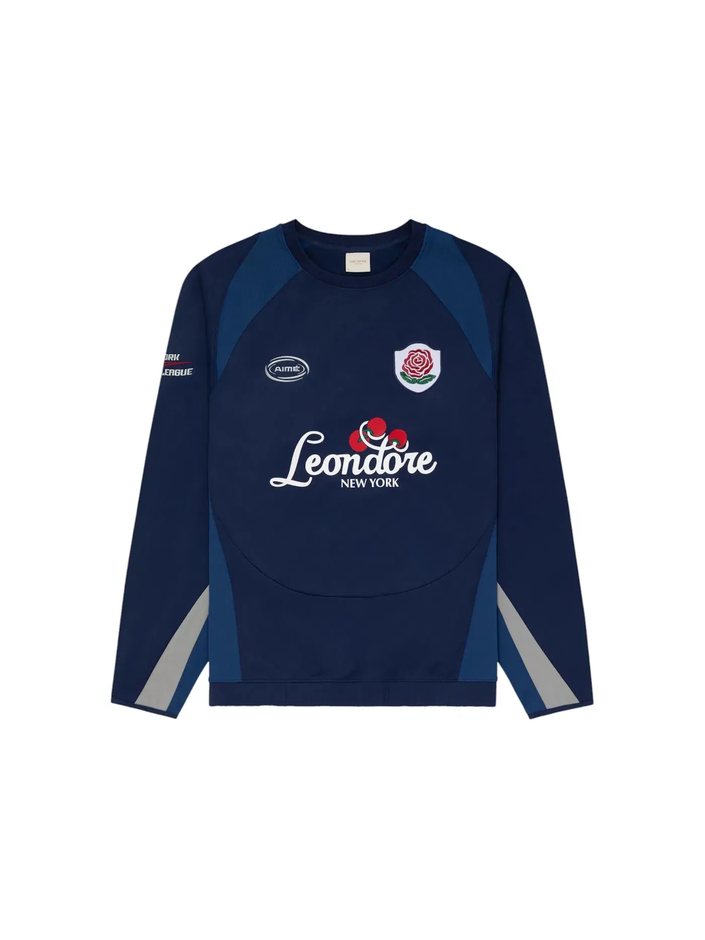 Мужской свитшот с длинным рукавом Team Leon Performance Crewneck Sweatshirt Aime Leon Dore — изображение 1 из 1, темно-синий