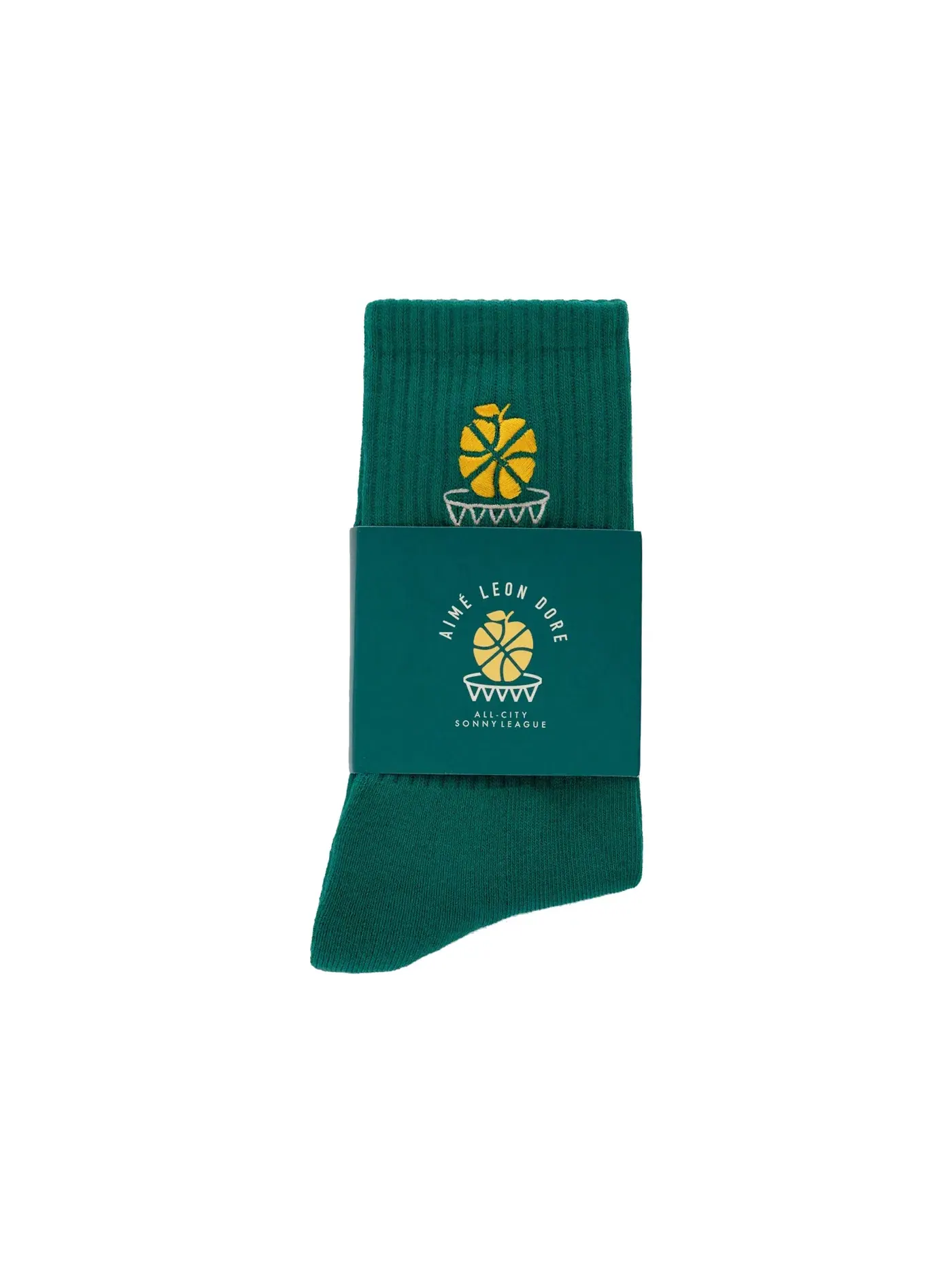 Унисекс носки Aime Leon Dore x New Balance SONNY League Crew Socks — изображение 2 из 2, зеленый