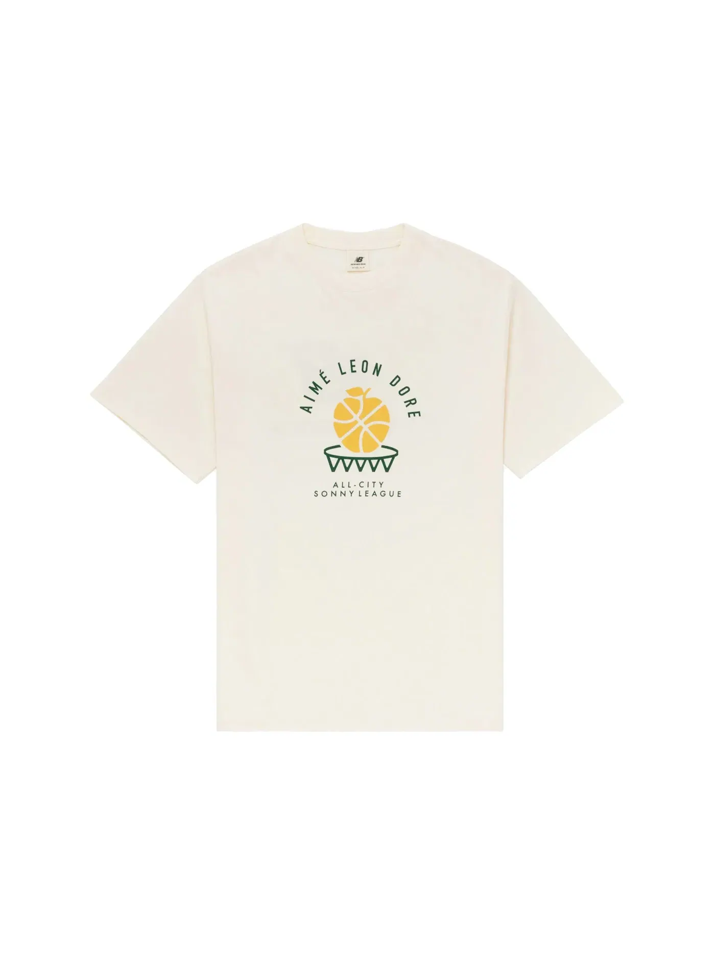 Мужская футболка с принтом Aime Leon Dore x New Balance SONNY League Tee — изображение 1 из 2, бежевый