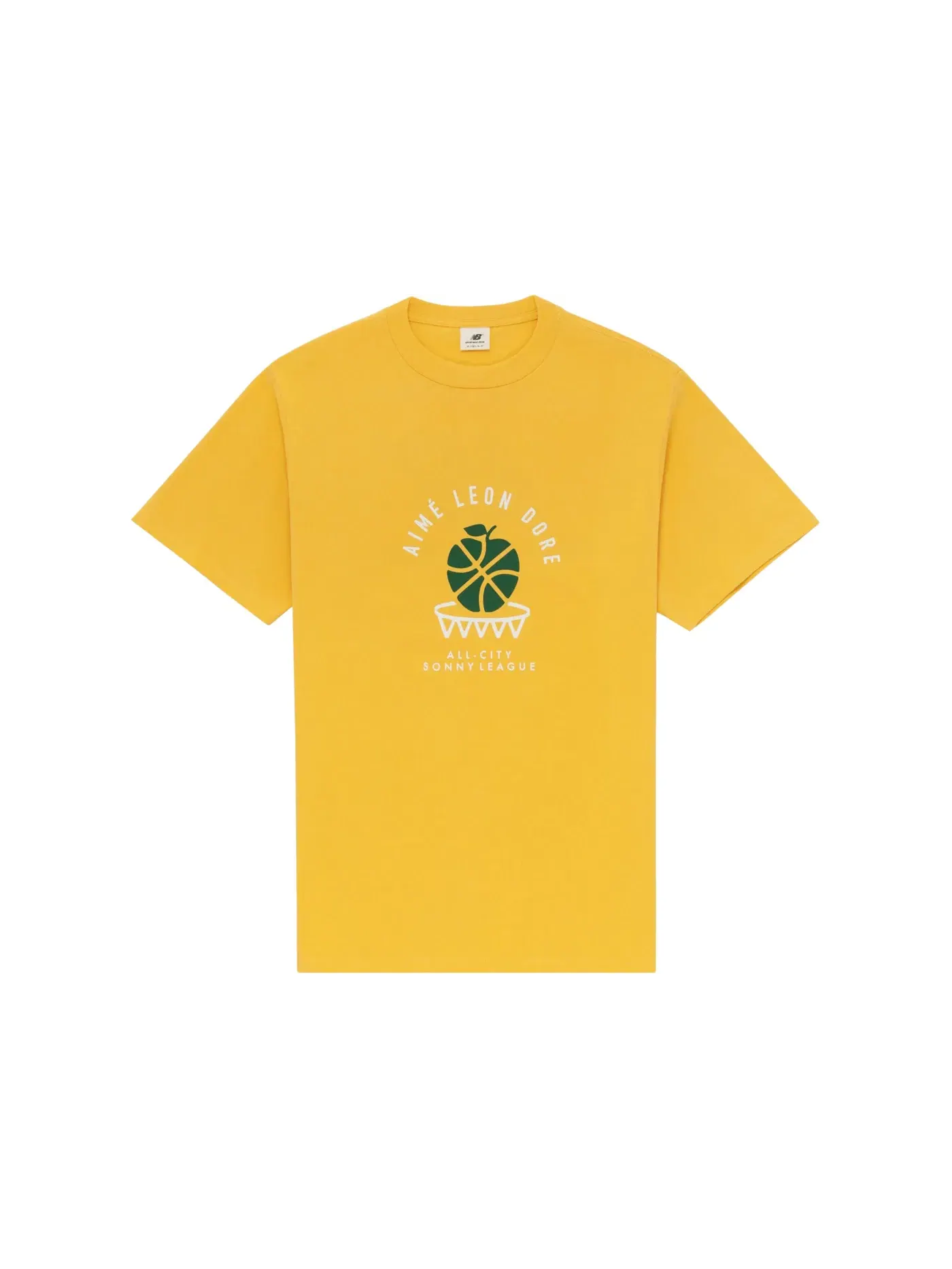 Мужская футболка с принтом Aime Leon Dore x New Balance SONNY League Tee — изображение 1 из 2, желтый