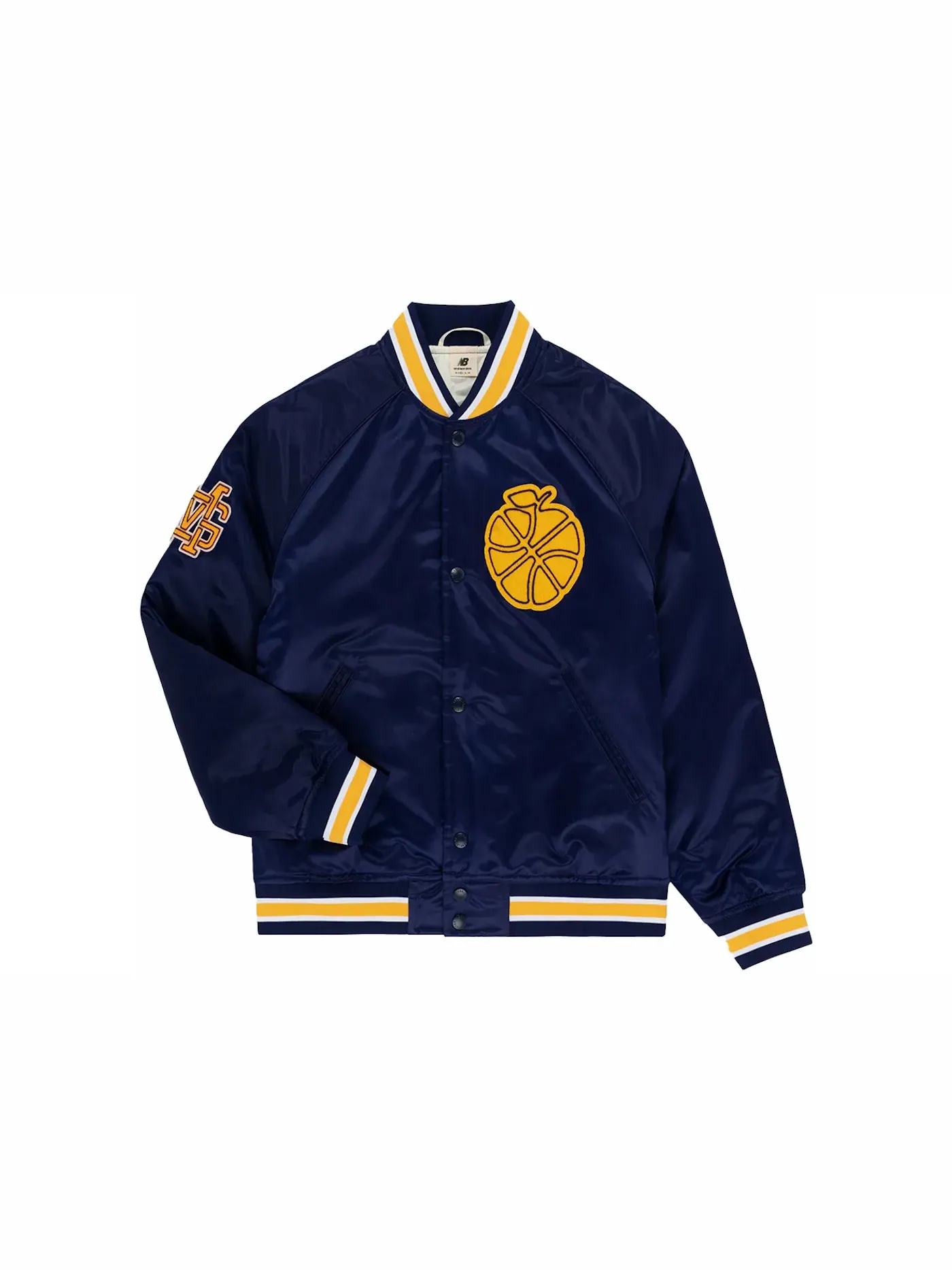 Мужская куртка из сатина с длинным рукавом Aime Leon Dore x New Balance Sonny NY Satin Team Jacket — изображение 1 из 2