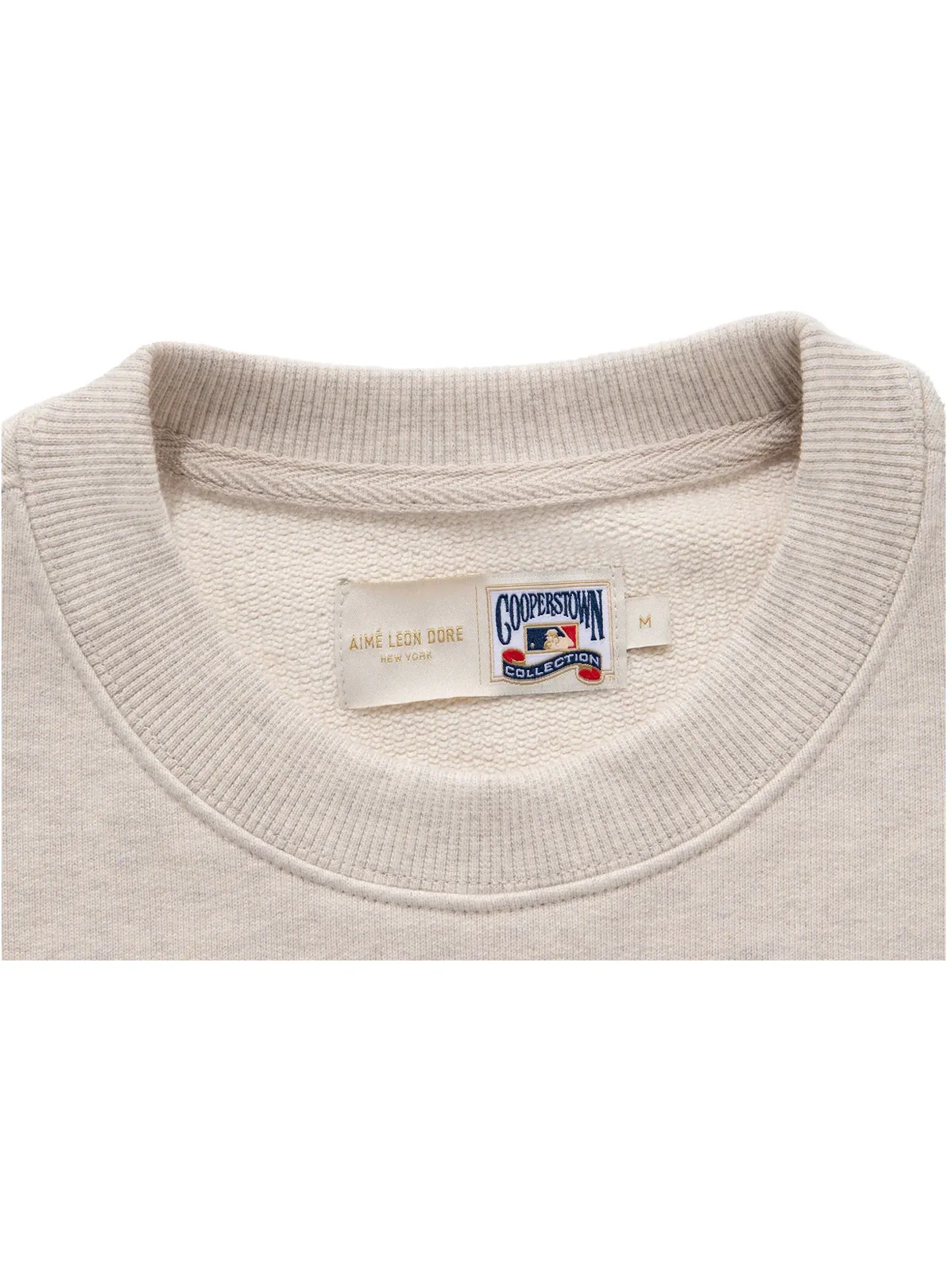 Мужской свитшот с вышивкой Aime Leon Dore x New York Mets Chainstitch Crewneck Sweatshirt — изображение 2 из 2, серый
