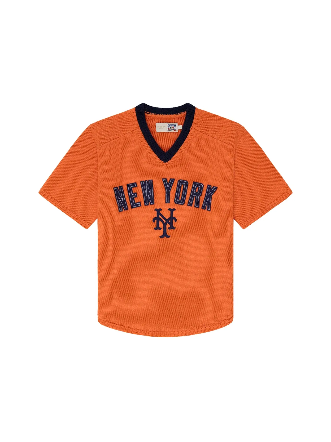 Мужской свитер с коротким рукавом Aime Leon Dore x New York Mets — изображение 1 из 2, оранжевый