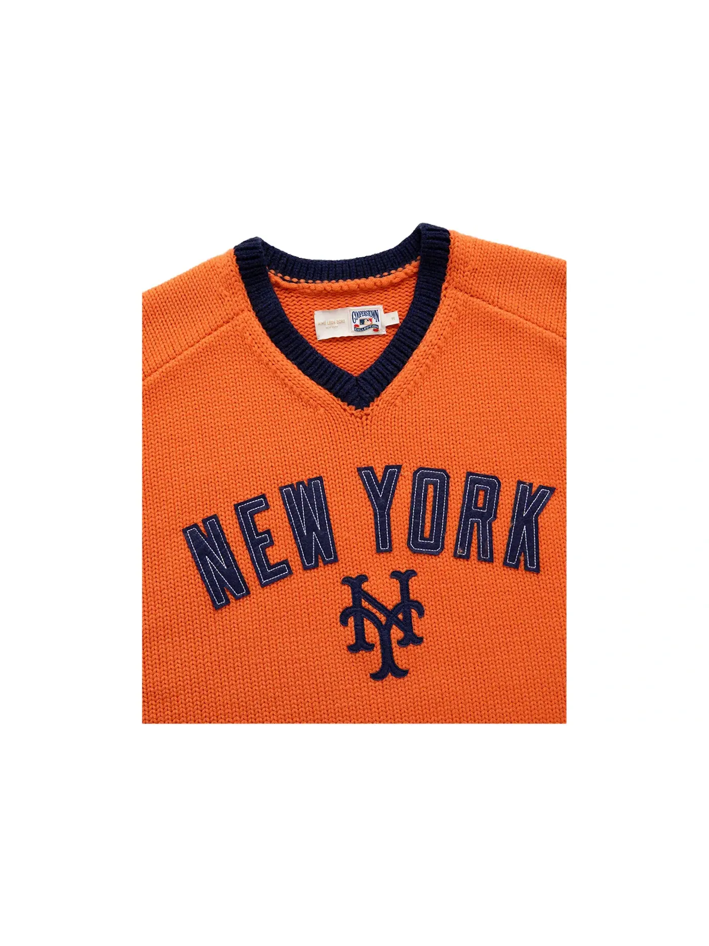 Мужской свитер с коротким рукавом Aime Leon Dore x New York Mets — изображение 2 из 2, оранжевый