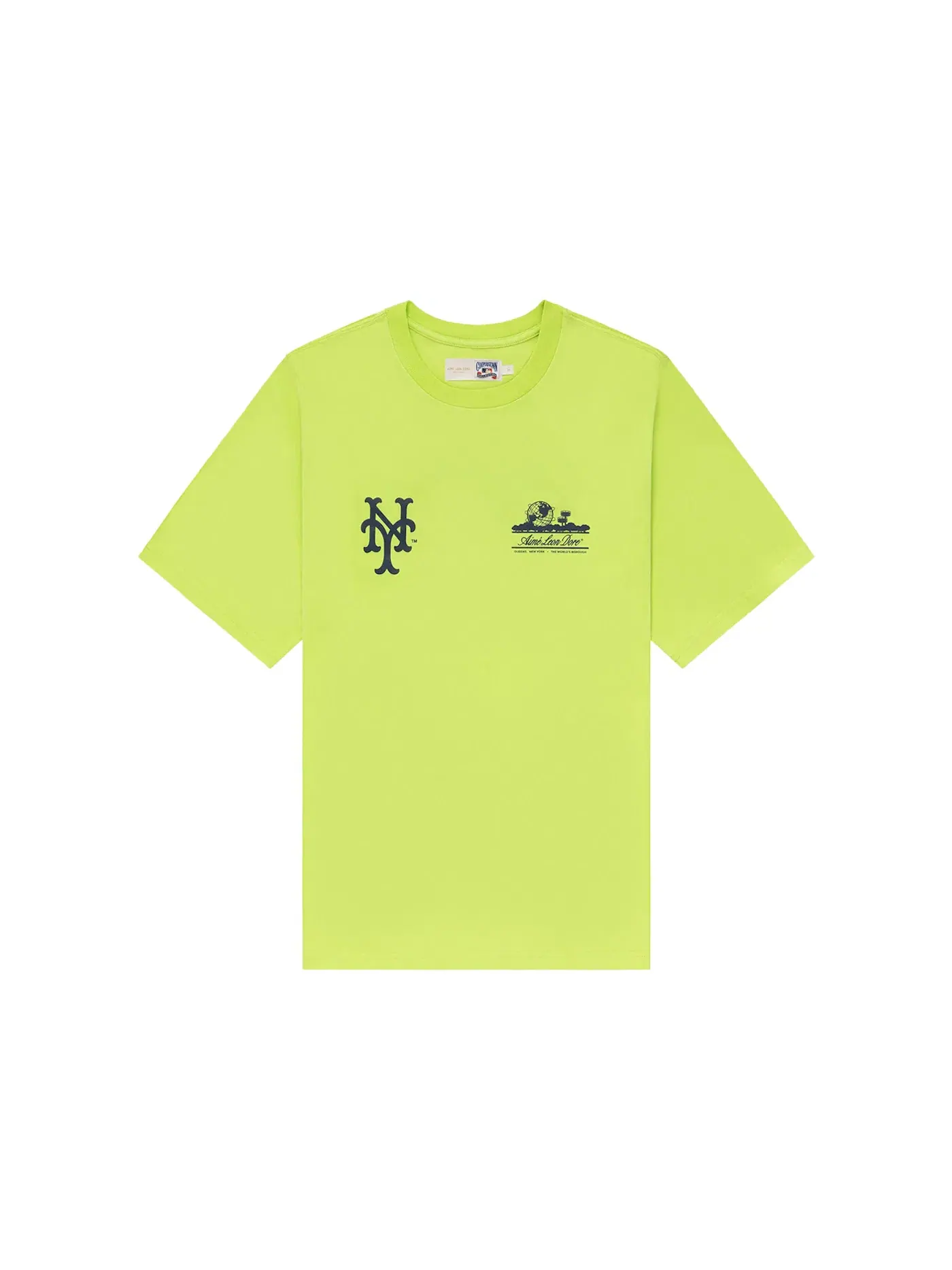 Мужская футболка с принтом Aime Leon Dore x New York Mets Unisphere Tee — изображение 1 из 2, зеленый