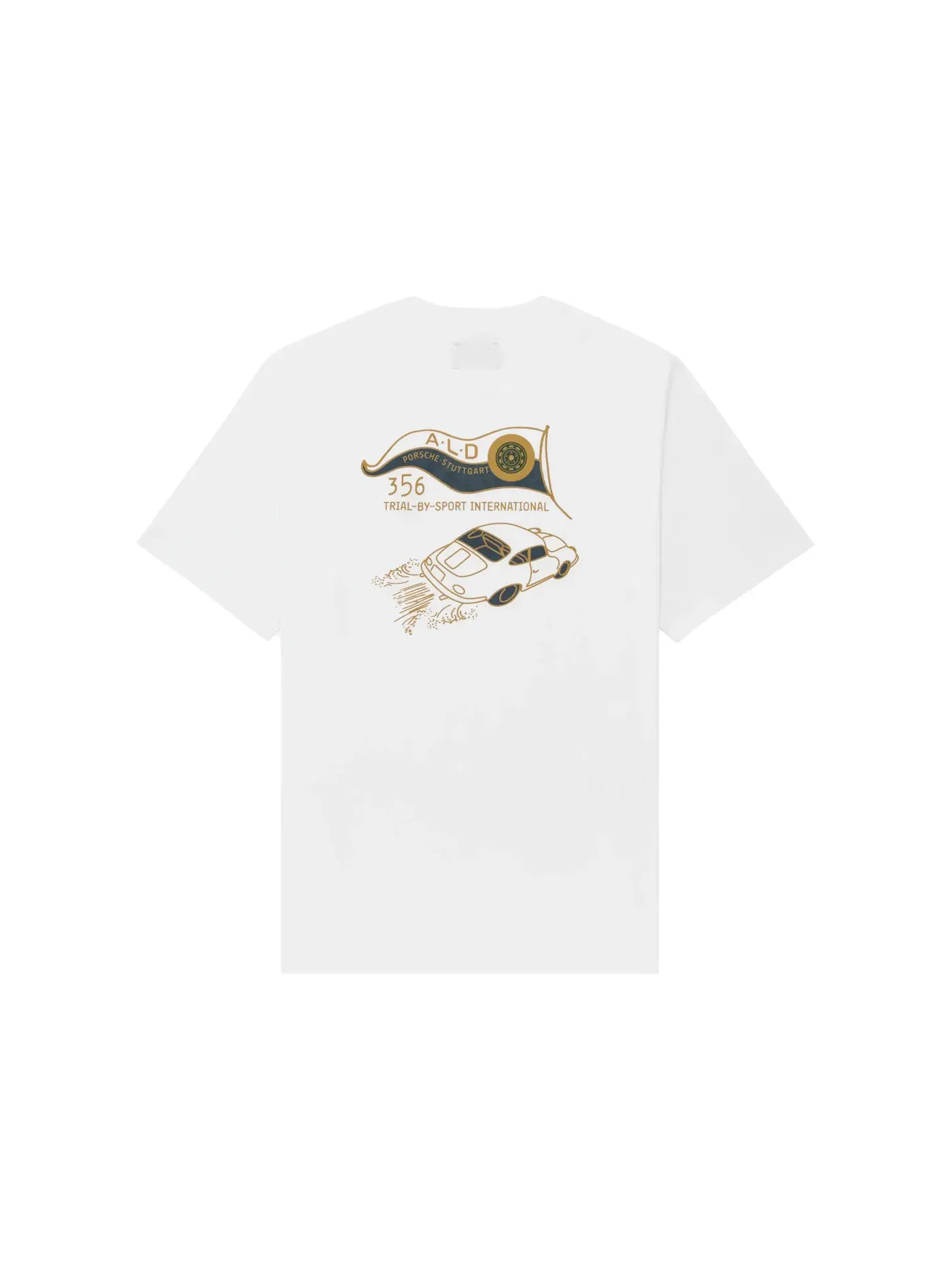 Мужская футболка с принтом Aime Leon Dore x Porsche 356 Tee — изображение 1 из 1, белый