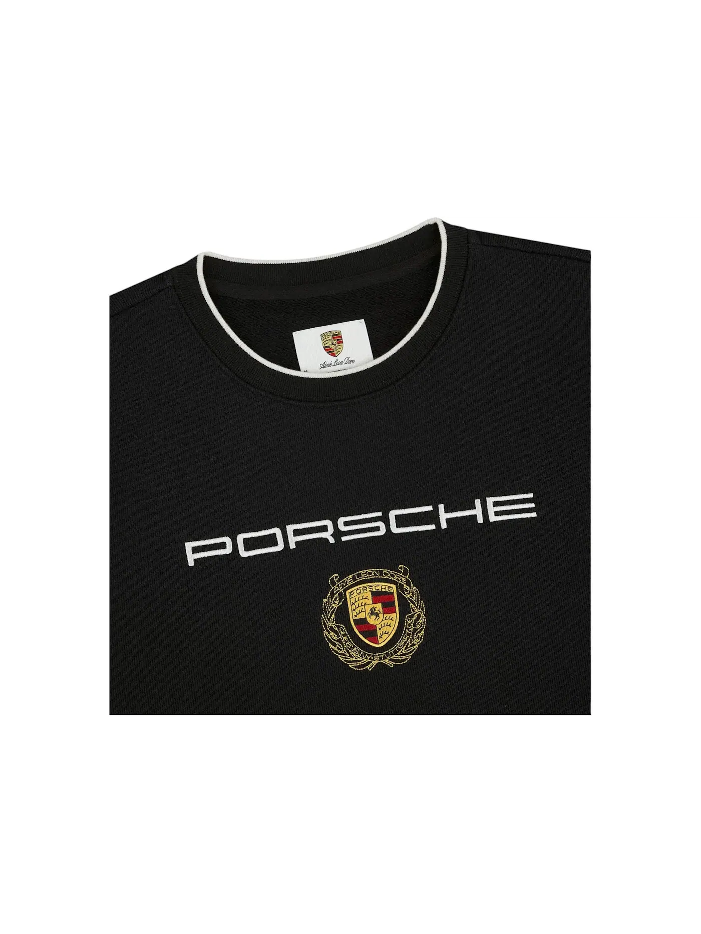 Мужской свитшот с вышивкой Aime Leon Dore x Porsche — изображение 2 из 2, черный