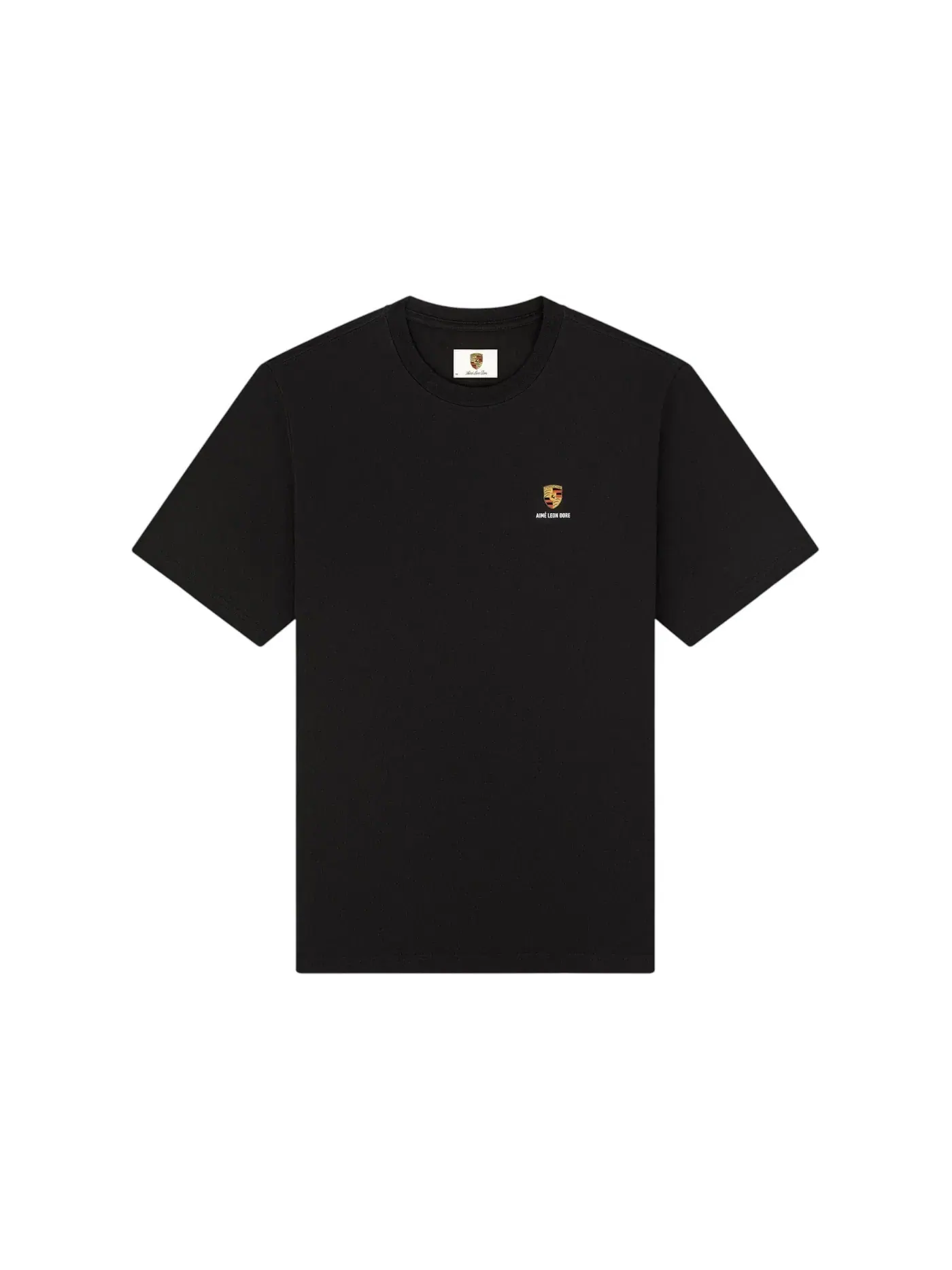 Футболка с принтом Aime Leon Dore x Porsche Fleet Tee Black — изображение 2 из 2, черный