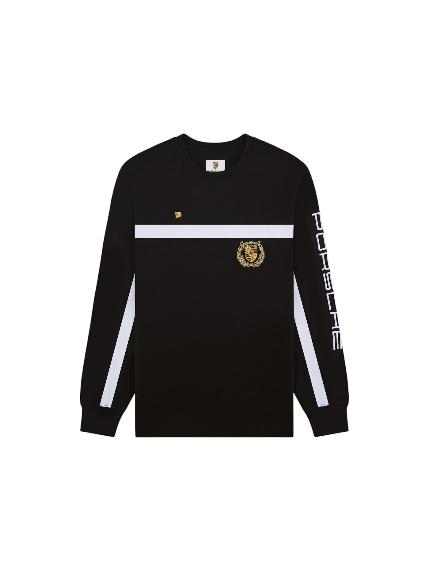 Мужская футболка с длинным рукавом Aime Leon Dore x Porsche Long-Sleeve Apex Tee — изображение 1 из 3, черный