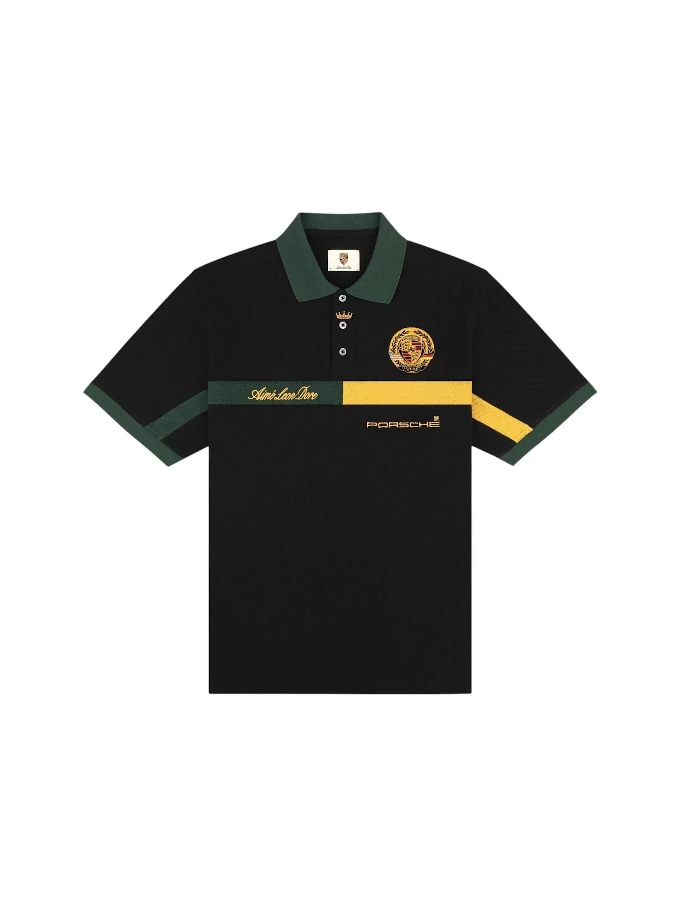 Мужское поло Aime Leon Dore x Porsche Racing Polo — изображение 1 из 2, черный