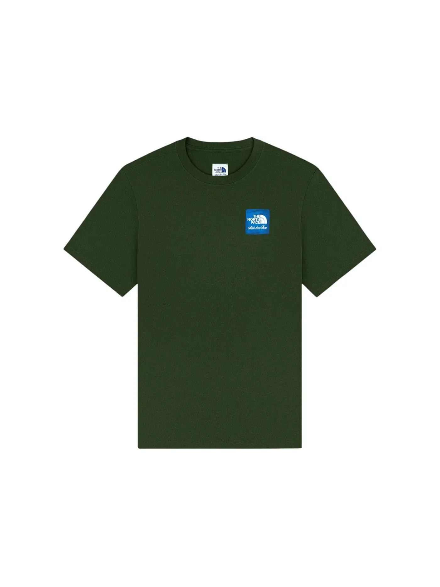 Мужская футболка с принтом Aime Leon Dore x The North Face Logo Tee — изображение 1 из 2, зеленый